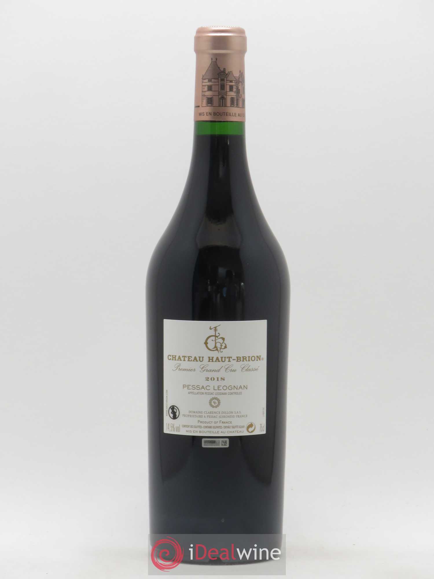Château Haut Brion 1er Grand Cru Classé 2018 - Lot de 1 bouteille - 1