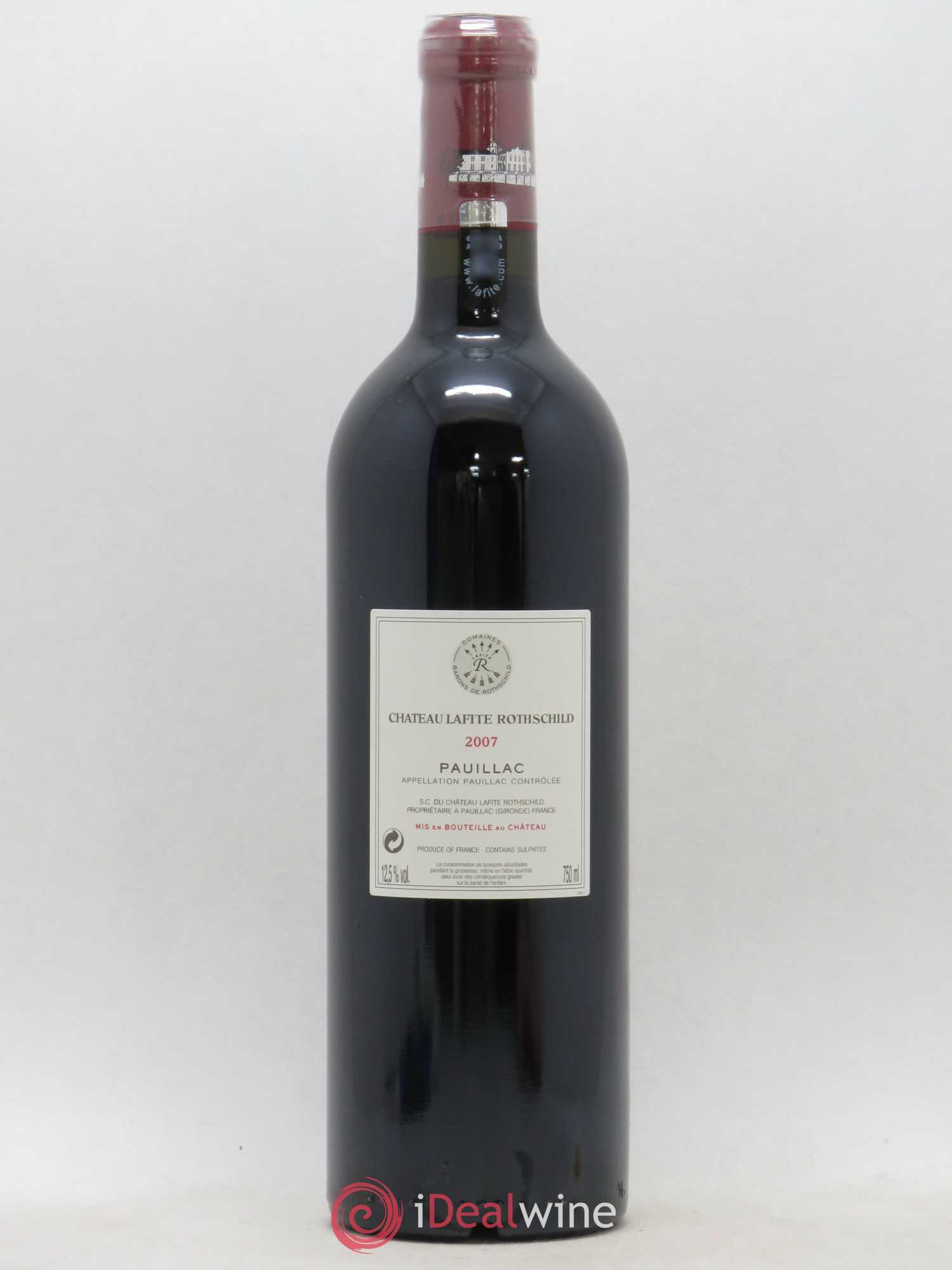 Château Lafite Rothschild 1er Grand Cru Classé 2007 - Lot de 1 bouteille - 1