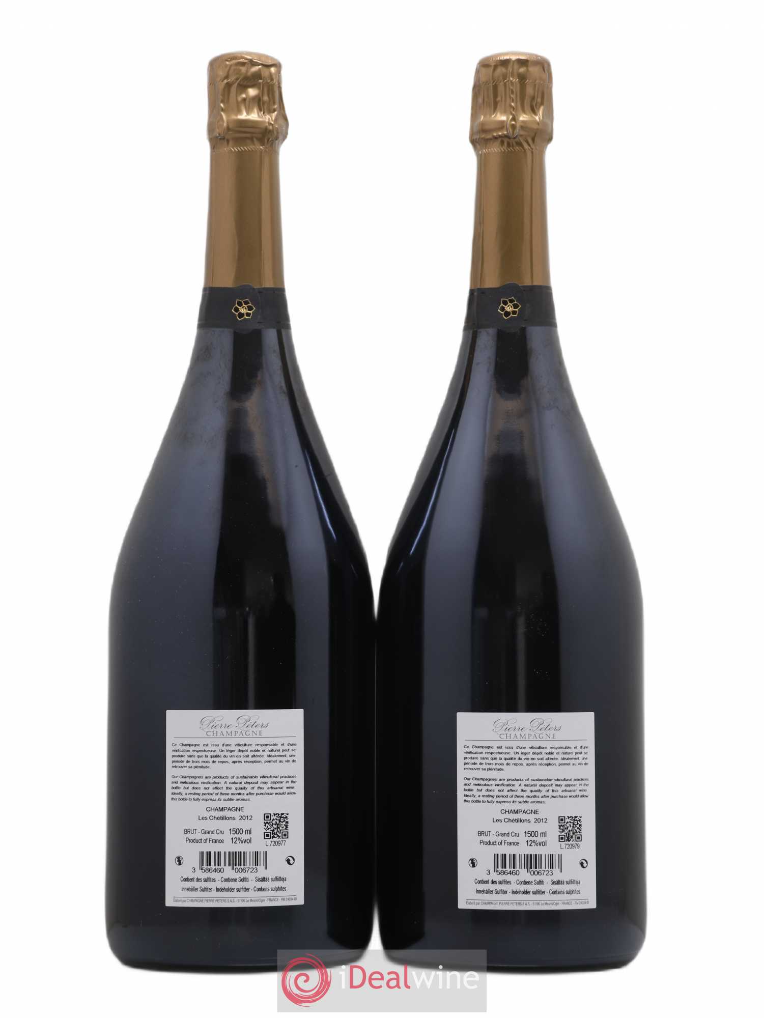 Cuvée Spéciale les Chétillons Blanc de Blancs Brut Pierre Péters 2012 - Posten von 2 Magnum - 1