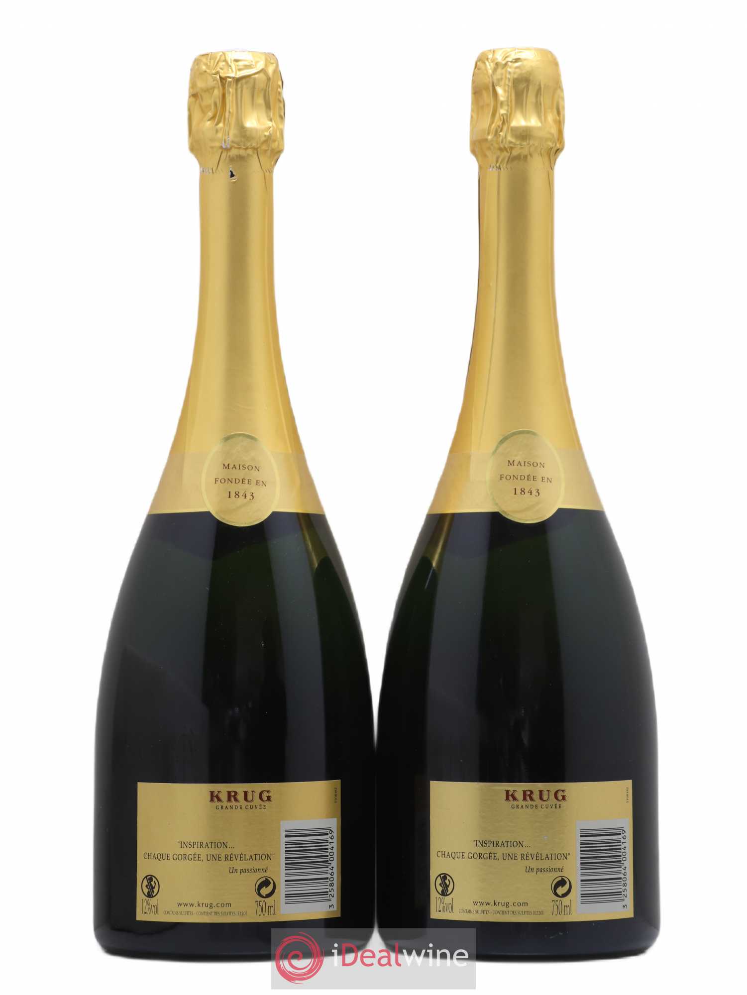 Grande Cuvée - 158ème édition Krug Brut - Lot de 2 bouteilles - 1