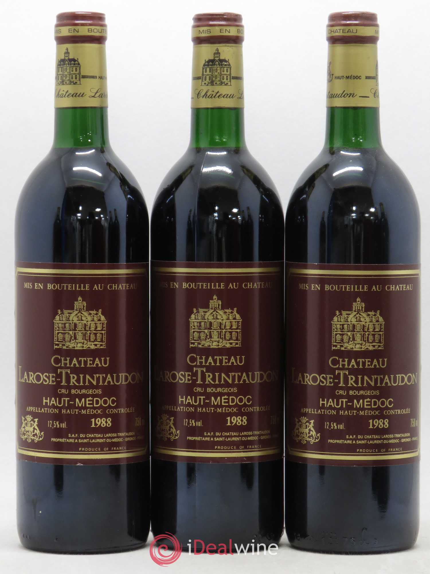 Château Larose Trintaudon Cru Bourgeois 1988 - Lot de 12 bouteilles - 2