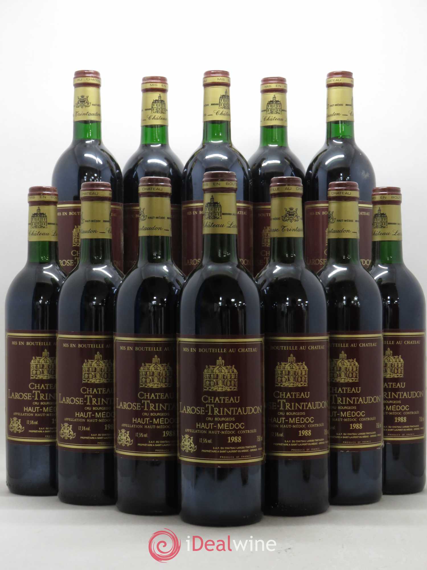 Château Larose Trintaudon Cru Bourgeois 1988 - Lot de 12 bouteilles - 0