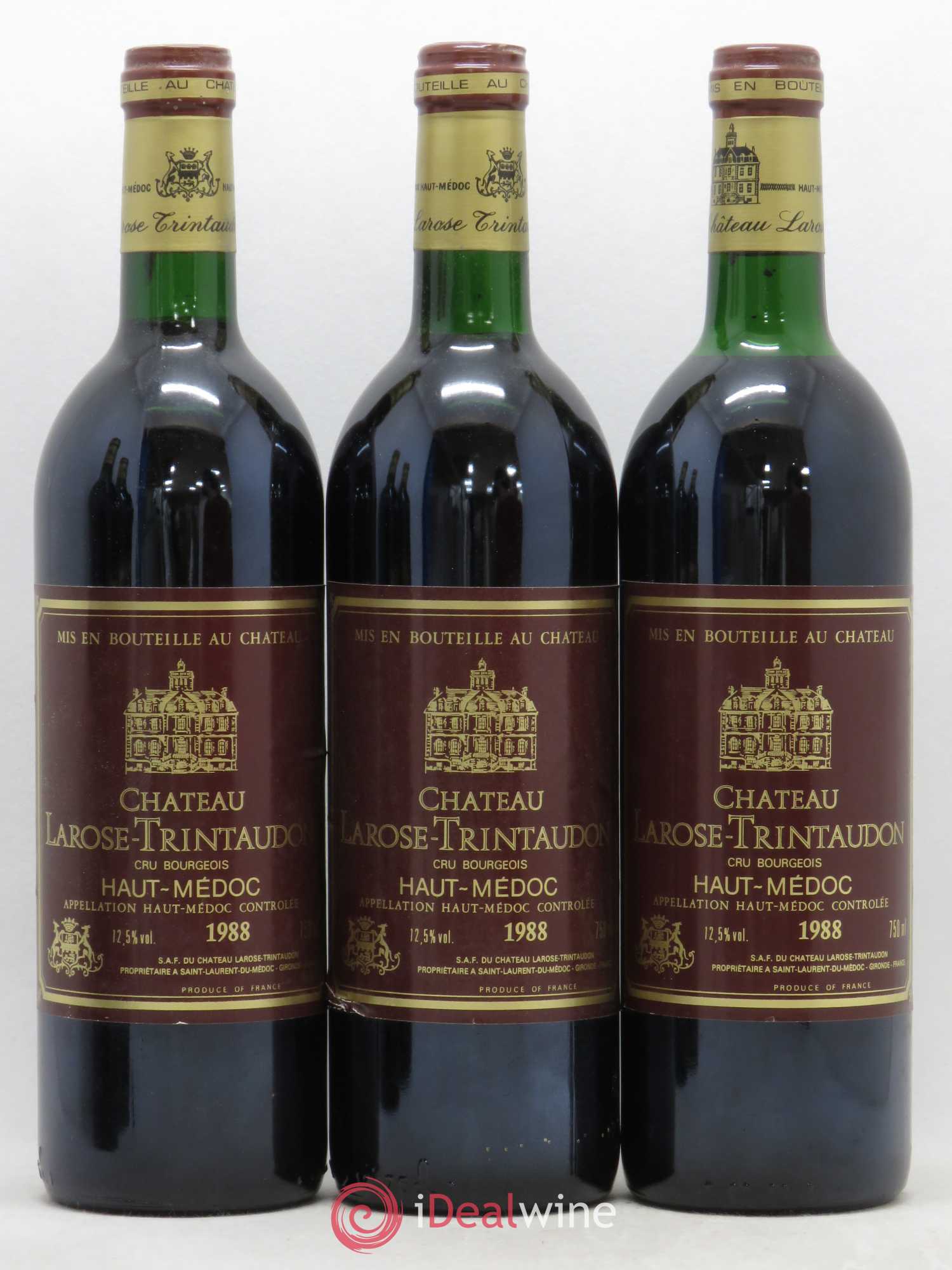 Château Larose Trintaudon Cru Bourgeois 1988 - Lot de 5 bouteilles - 1