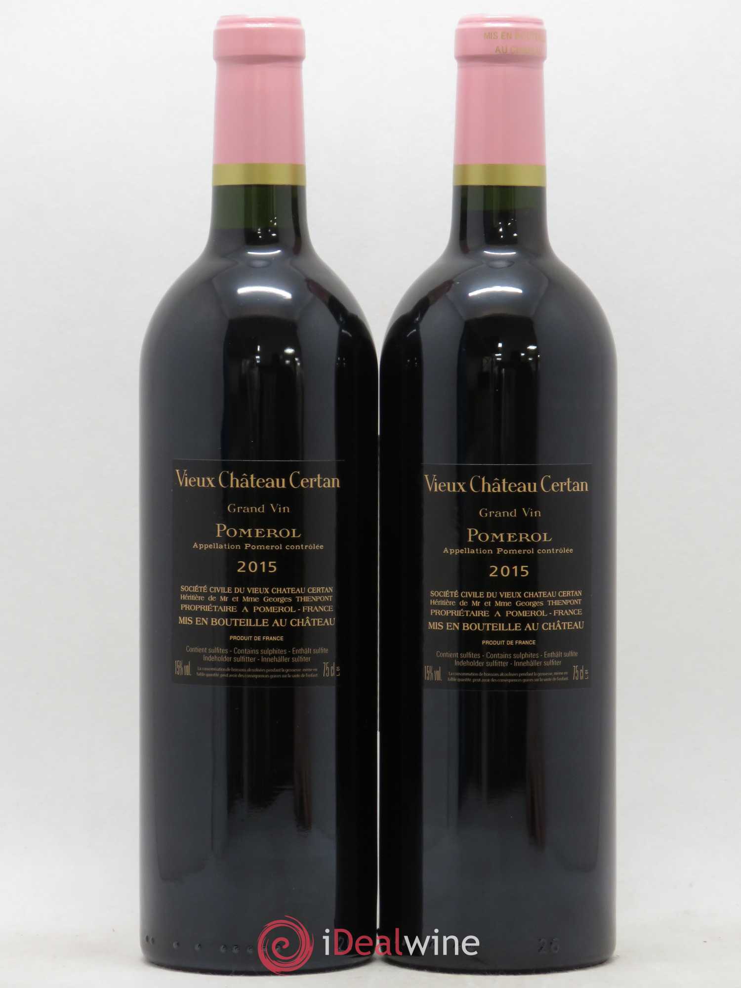Vieux Château Certan 2015 - Lot de 2 bouteilles - 1