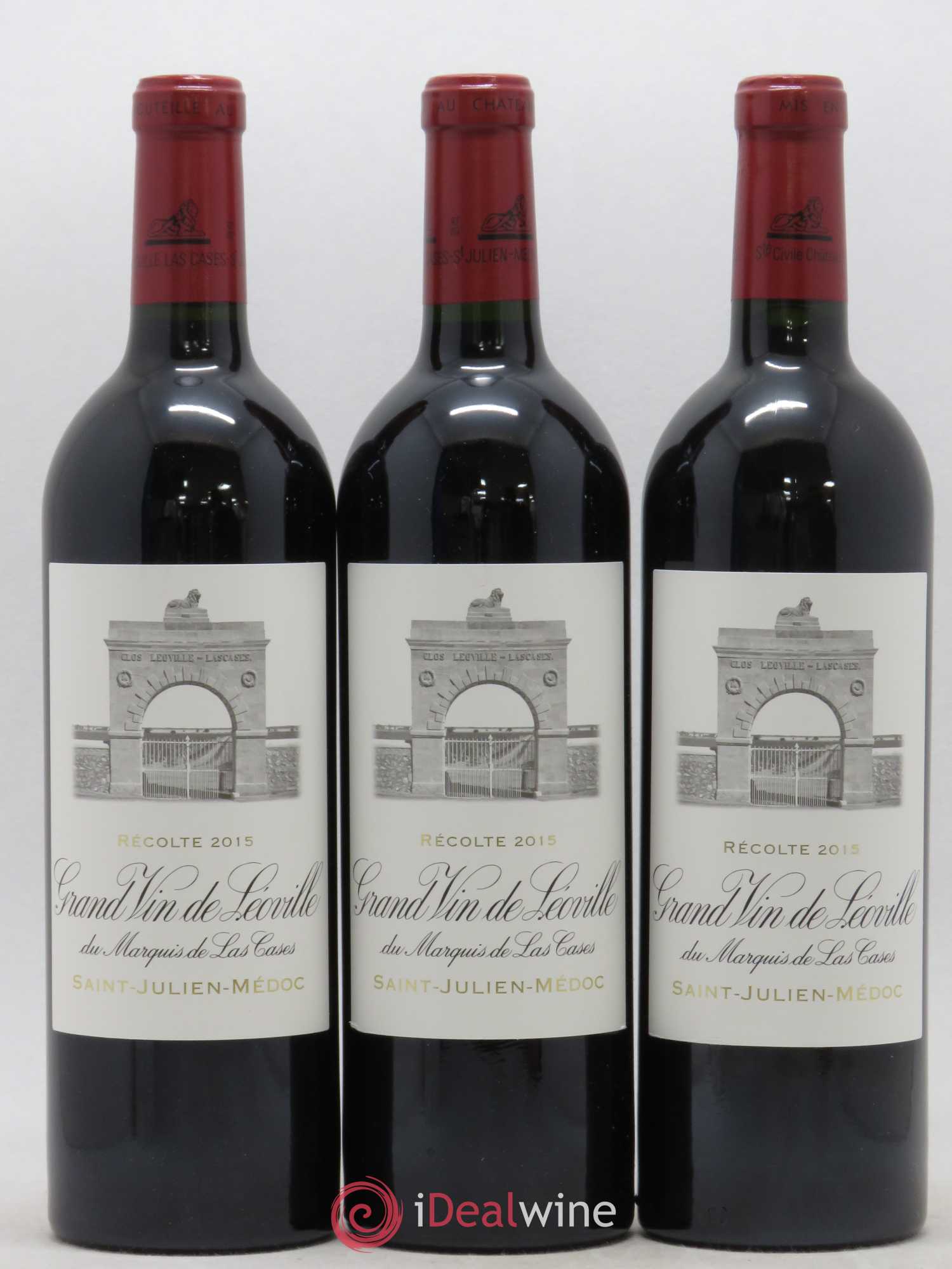 Château Léoville Las Cases 2ème Grand Cru Classé 2015 - Lot de 3 bouteilles - 0