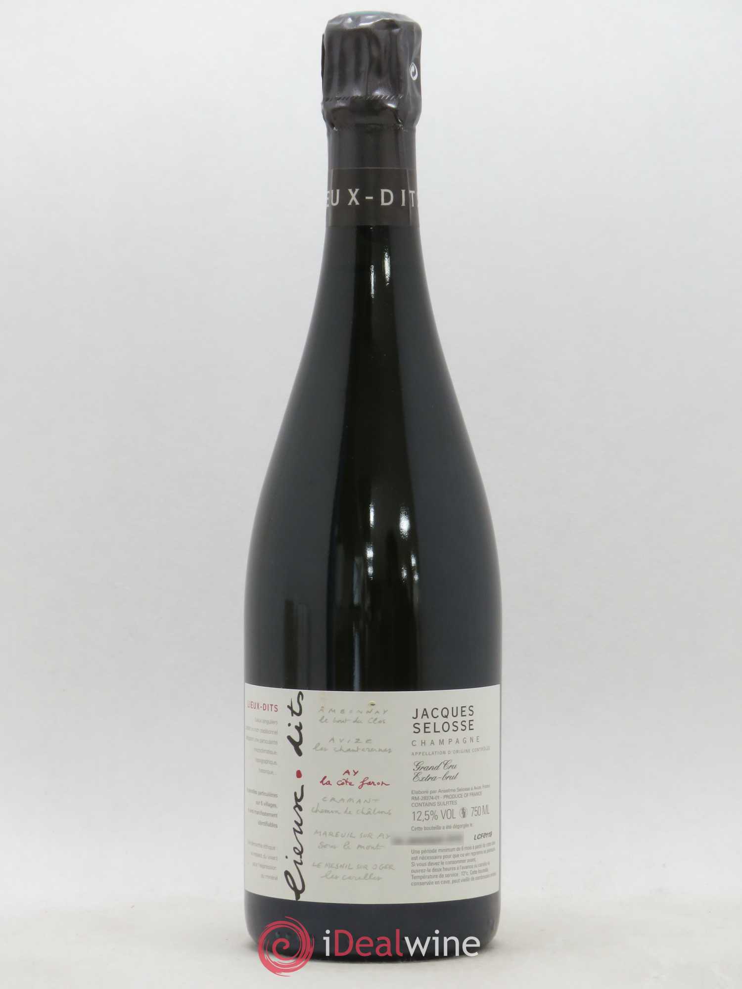 La Côte Faron Blanc de Noirs Grand Cru Extra-Brut Jacques Selosse - Lot de 1 bouteille - 0