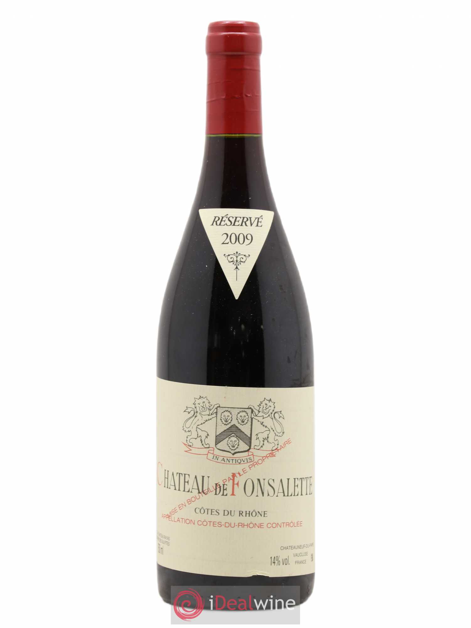 Côtes-du-Rhône Château de Fonsalette Emmanuel Reynaud 2009 - Lot de 1 bouteille - 0