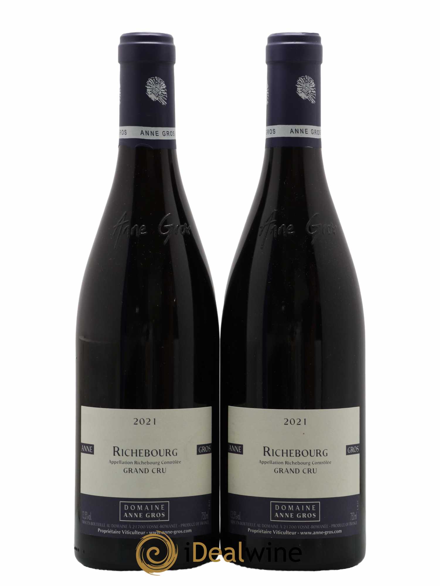 Richebourg Grand Cru Anne Gros 2021 - Lot de 2 bouteilles - 0