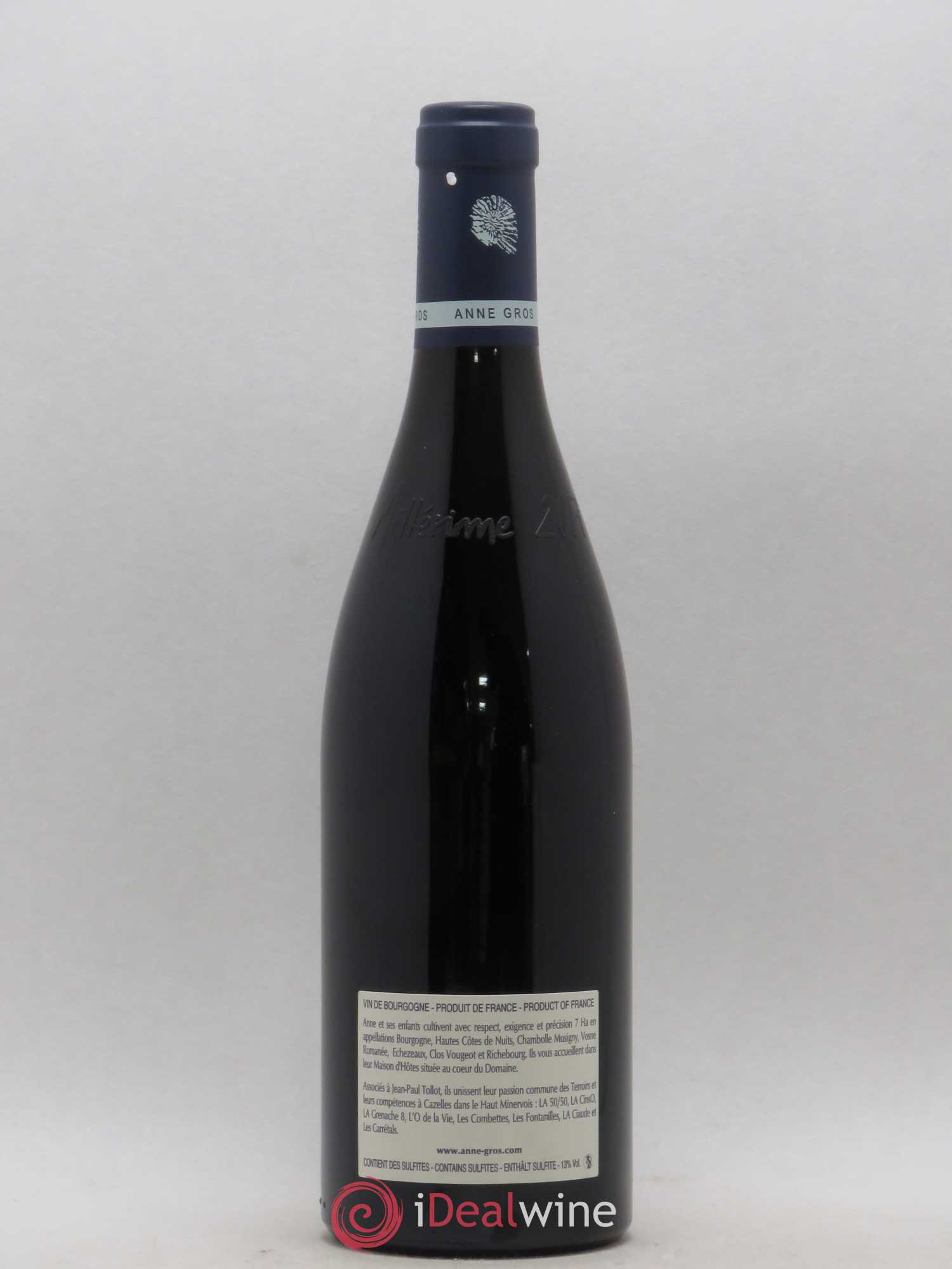 Clos de Vougeot Grand Cru Le Grand Maupertui Anne Gros 2017 - Lot de 1 bouteille - 1