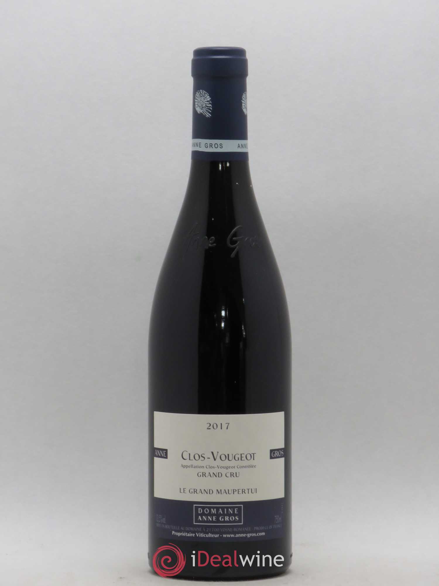 Clos de Vougeot Grand Cru Le Grand Maupertui Anne Gros 2017 - Lot de 1 bouteille - 0