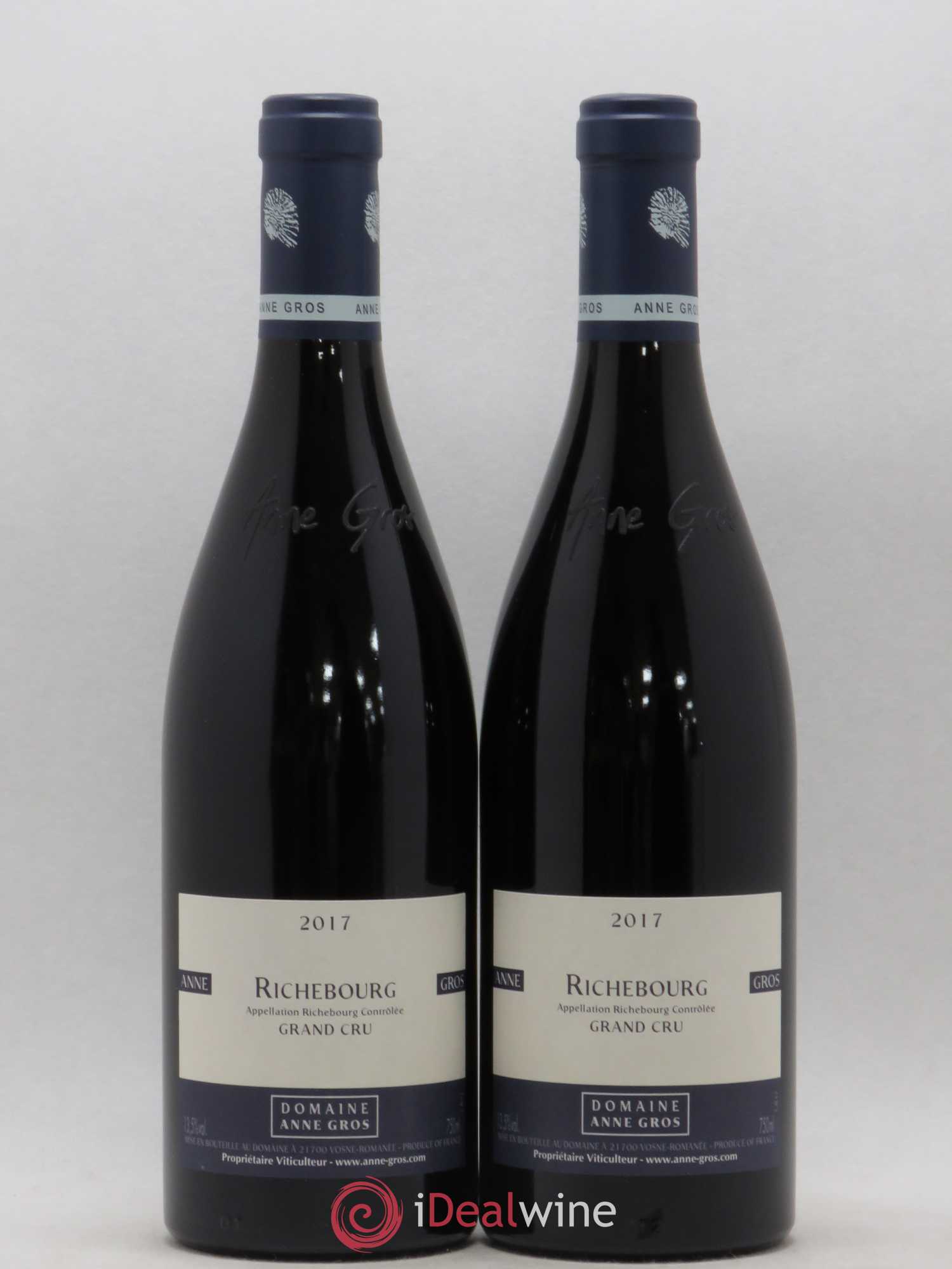 Richebourg Grand Cru Anne Gros 2017 - Lot de 2 bouteilles - 0