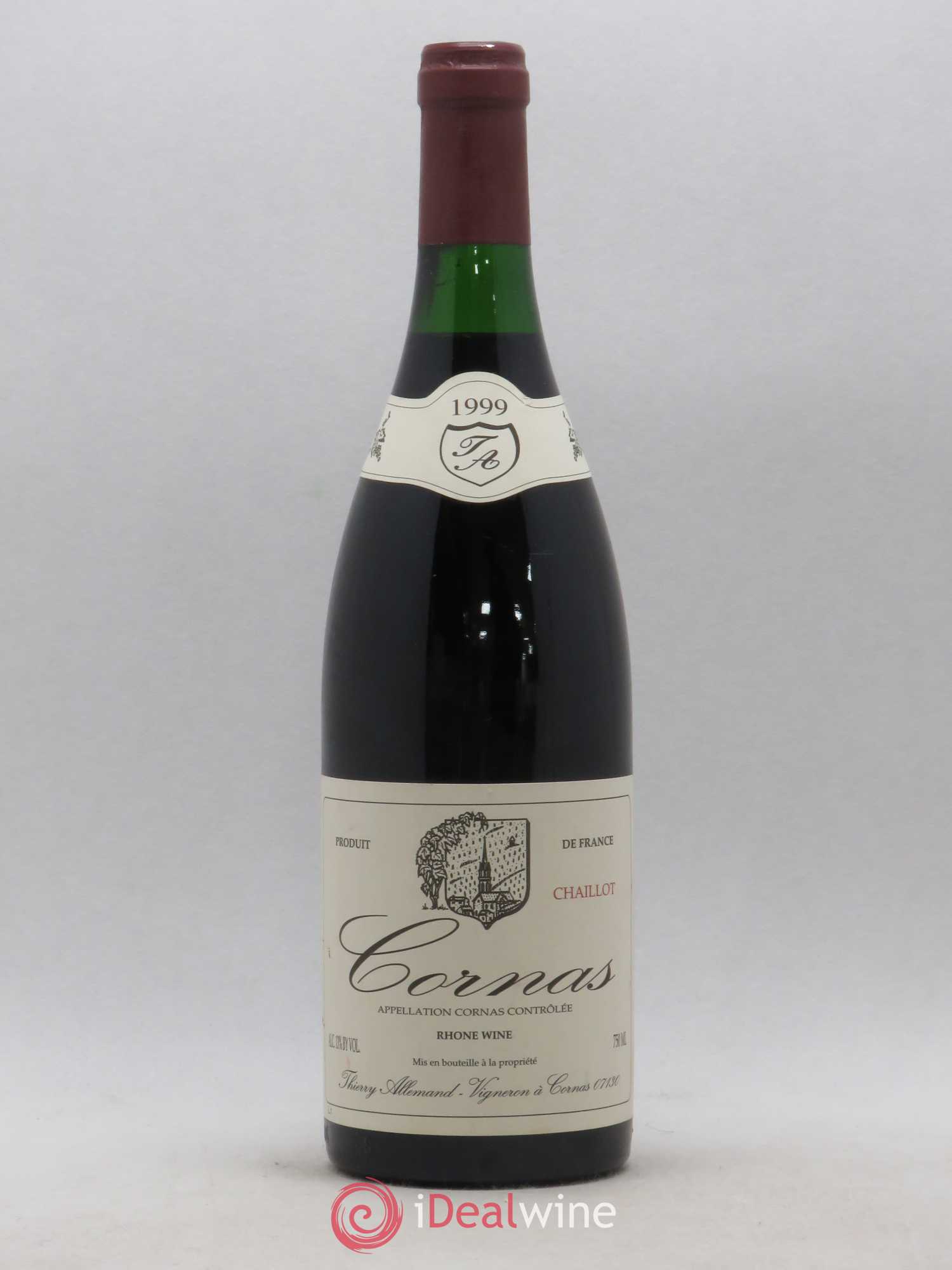 Cornas Chaillot Thierry Allemand 1999 - Lot de 1 bouteille - 0