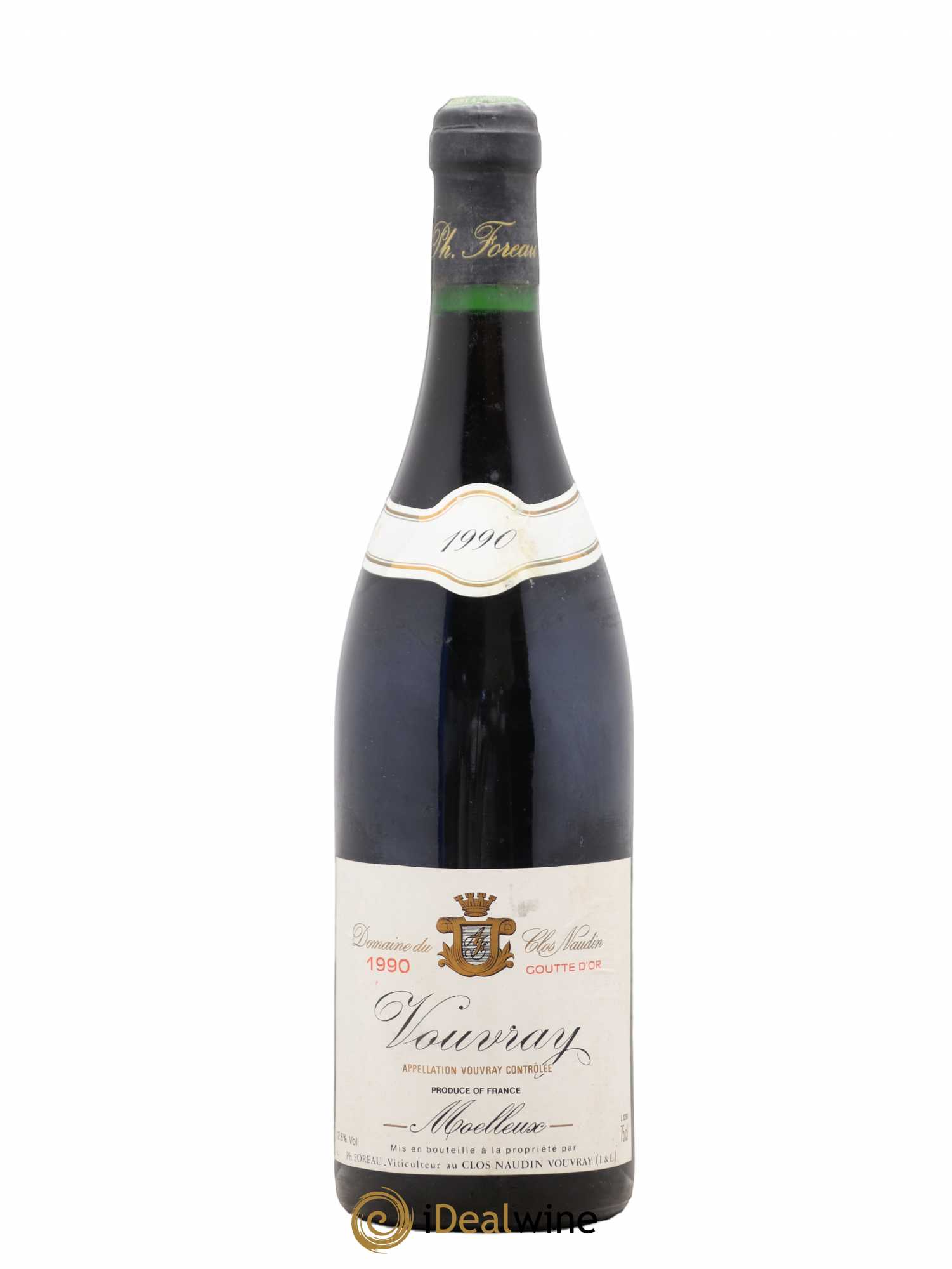Vouvray Goutte d'Or Clos Naudin - Philippe Foreau 1990 - Lotto di 1 bottiglia - 0