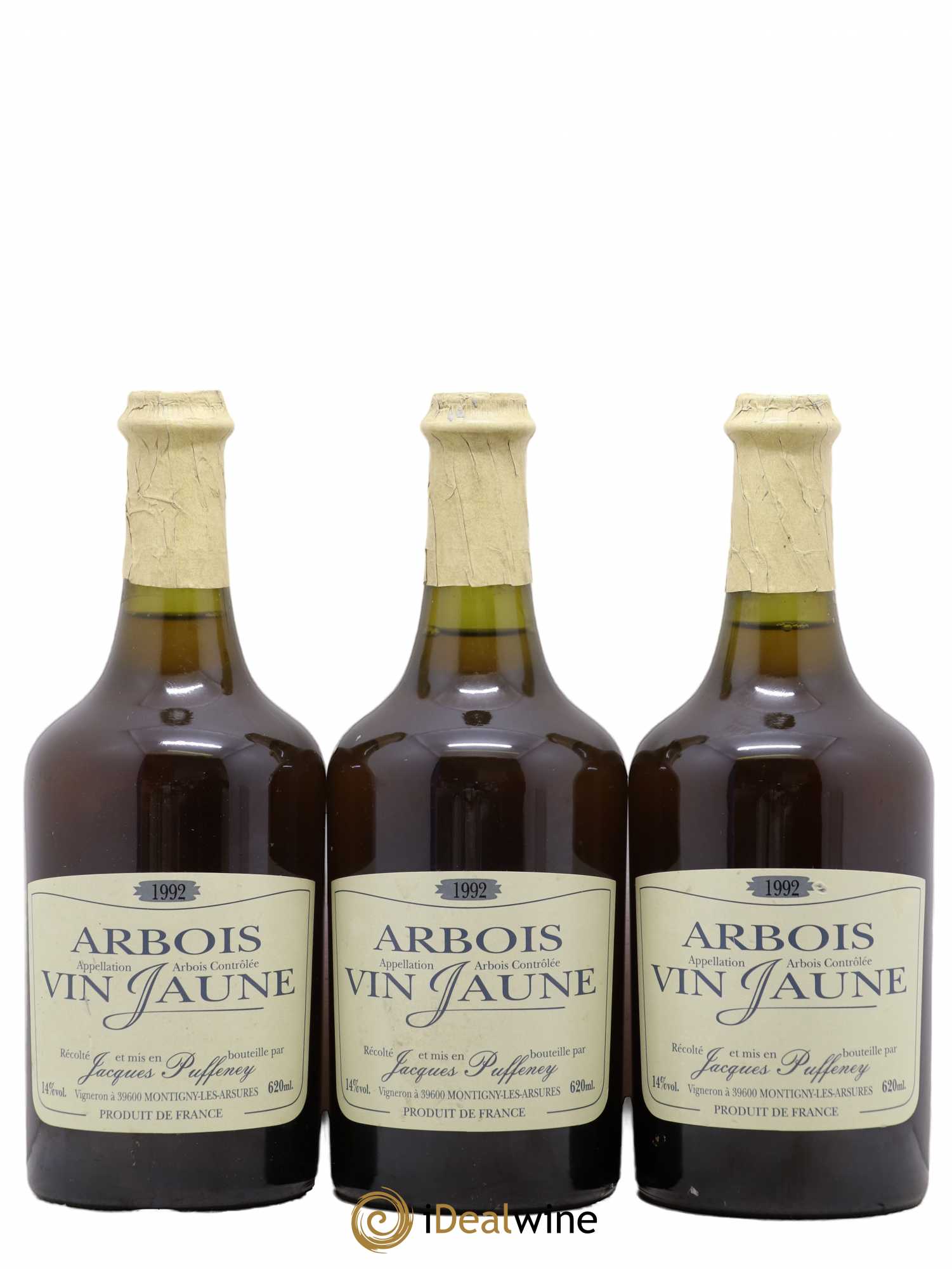 Arbois Vin Jaune Jacques Puffeney 1992 - Posten von 3 Flaschen - 0