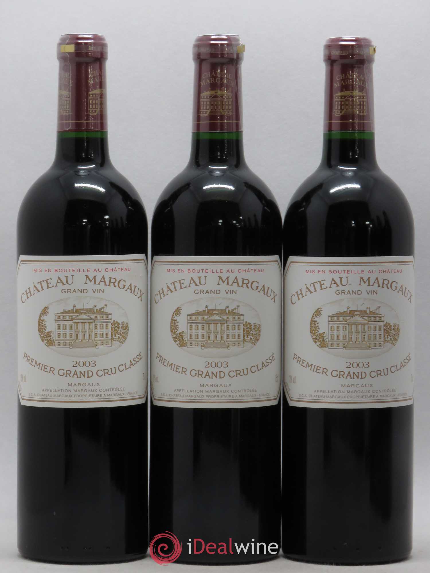 Château Margaux 1er Grand Cru Classé 2003 - Lot de 6 bouteilles - 1