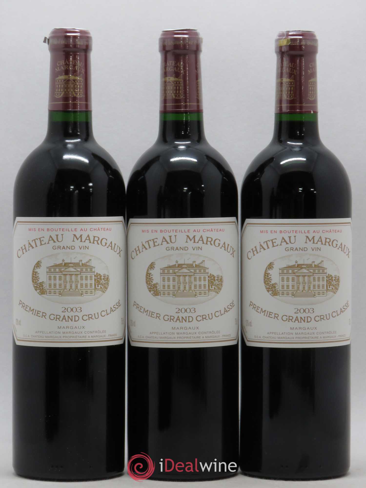 Château Margaux 1er Grand Cru Classé 2003 - Lot de 6 bouteilles - 2