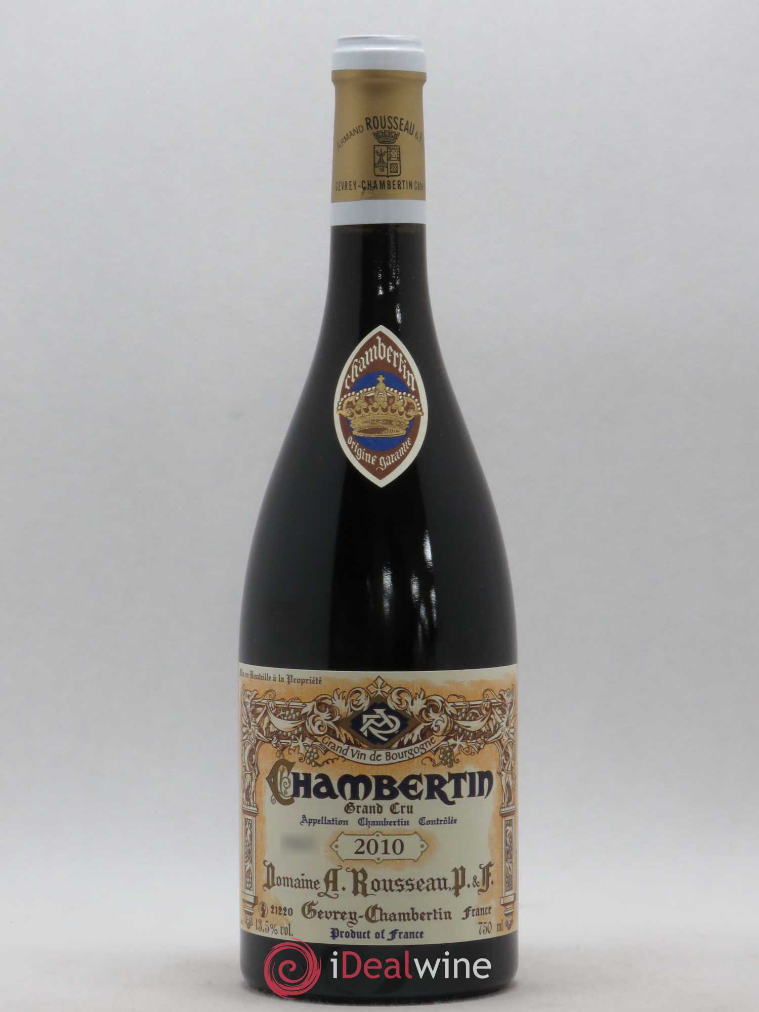 Chambertin Grand Cru Armand Rousseau (Domaine) 2010 - Lot de 1 bouteille - 0