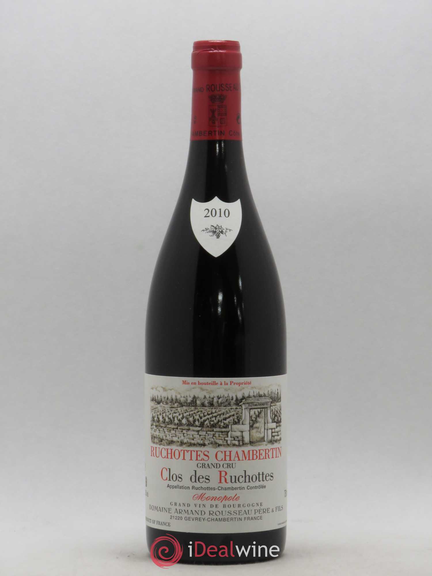 Ruchottes-Chambertin Grand Cru Clos des Ruchottes Armand Rousseau (Domaine) 2010 - Posten von 1 Flasche - 0