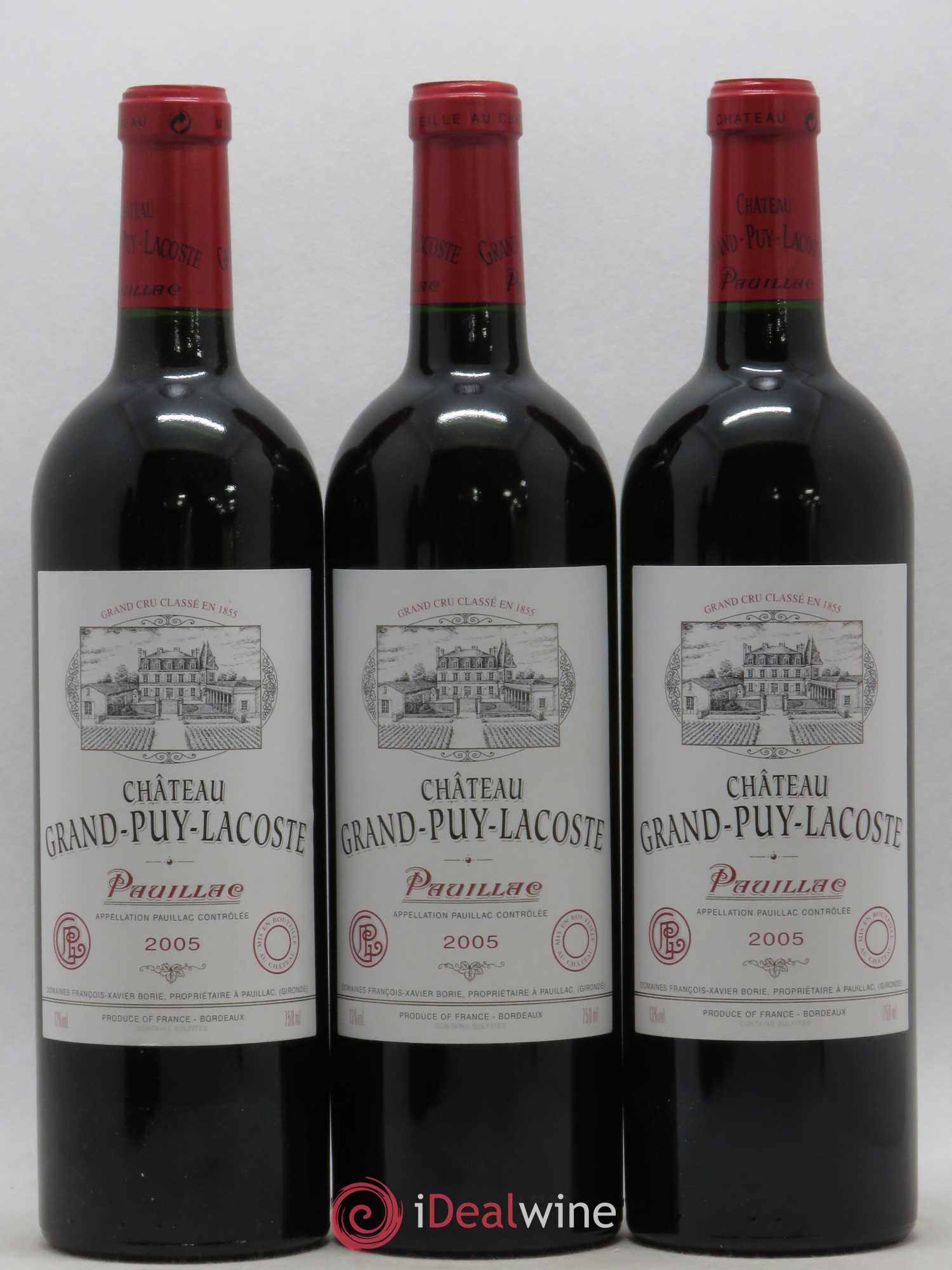 Château Grand Puy Lacoste 5ème Grand Cru Classé 2005 - Lot de 12 bouteilles - 2