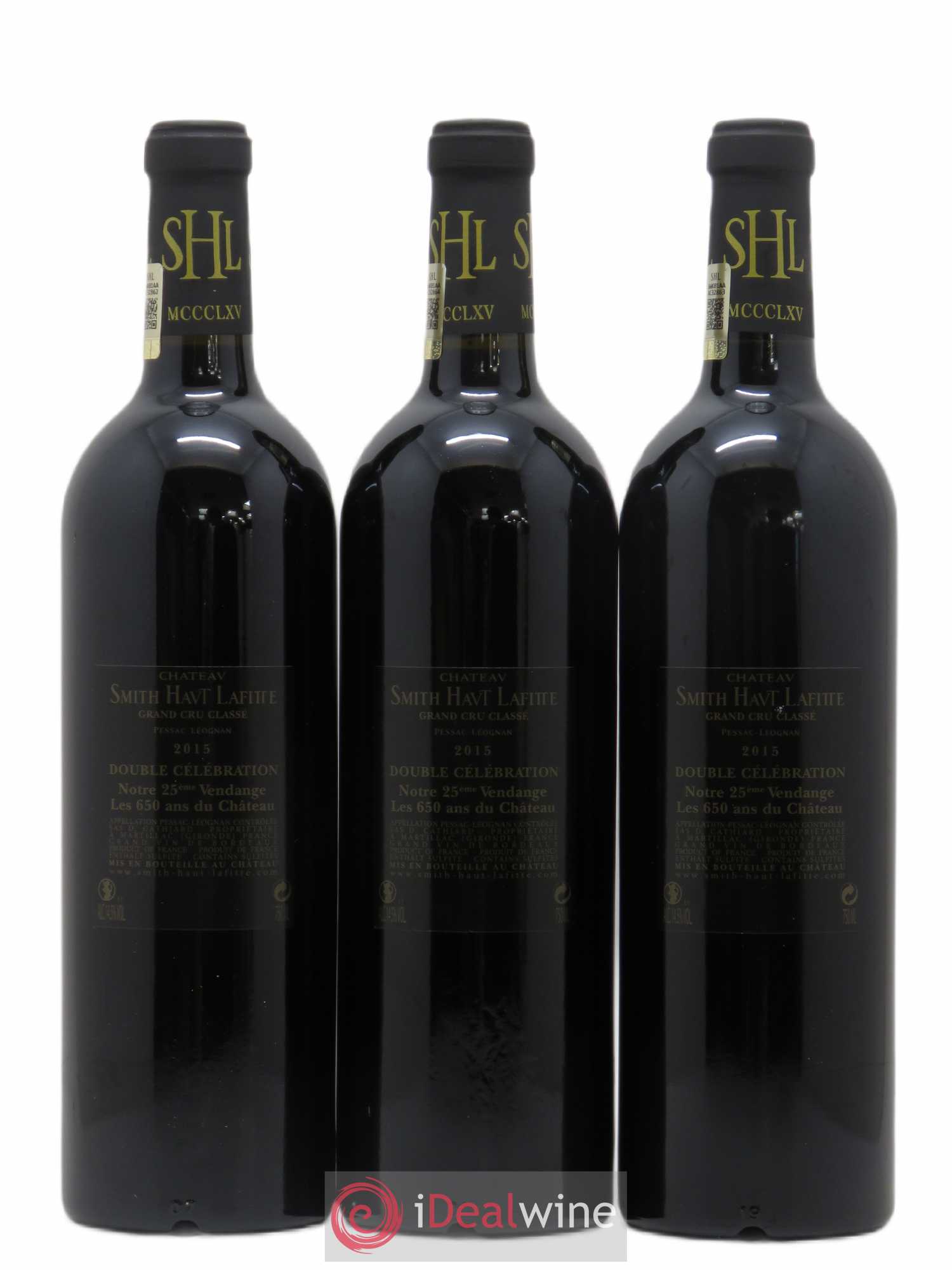 Château Smith Haut Lafitte Cru Classé de Graves 2015 - Lot de 3 bouteilles - 1