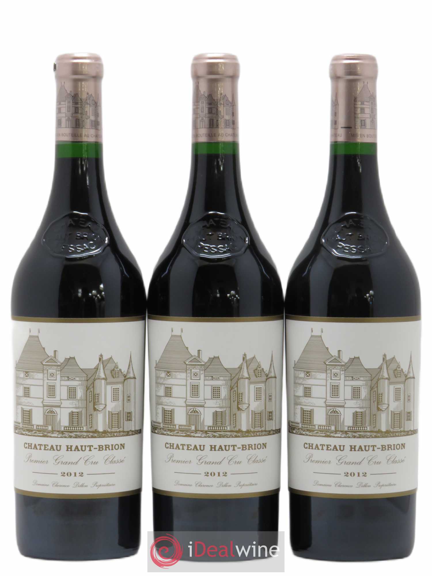Château Haut Brion 1er Grand Cru Classé 2012 - Lot de 3 bouteilles - 0