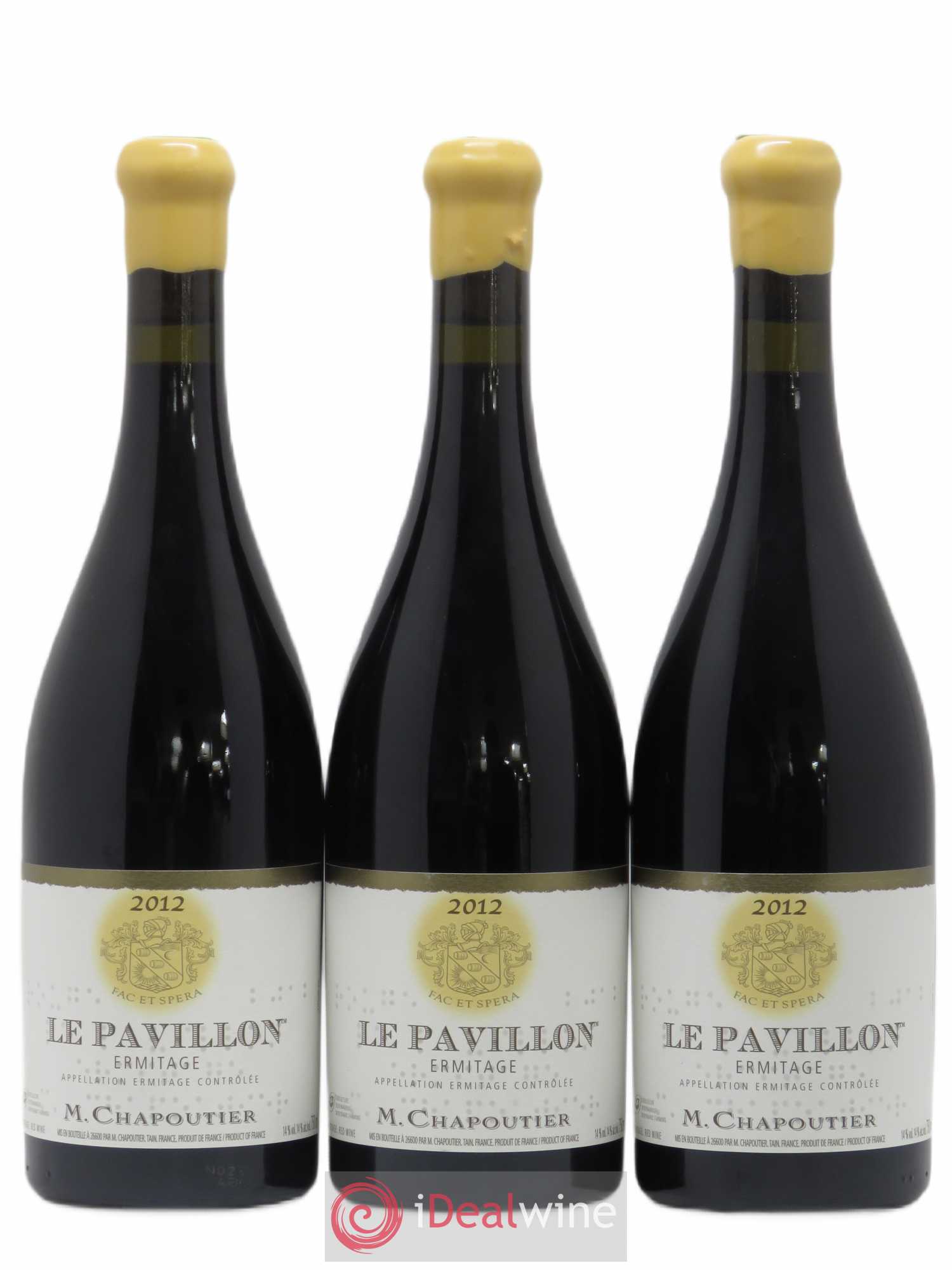 Hermitage Ermitage Le Pavillon Chapoutier 2012 - Lot de 3 bouteilles - 0