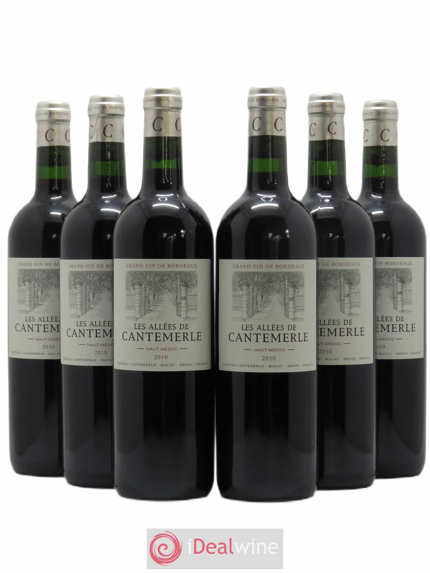 Allées de Cantemerle Second Vin 2010 - Lot de 6 bouteilles - 0