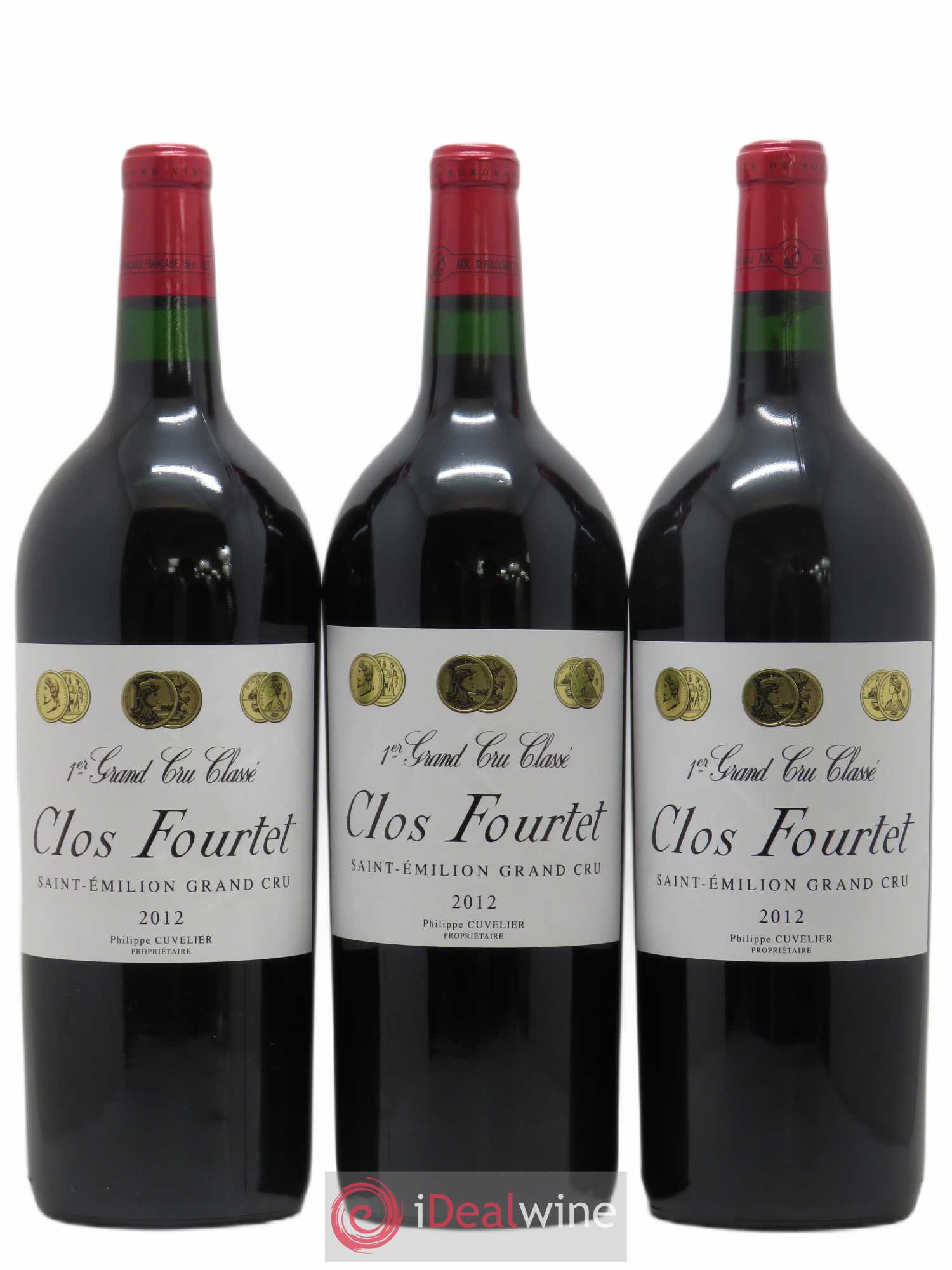 Clos Fourtet 1er Grand Cru Classé B 2012 - Lot de 3 magnums - 0