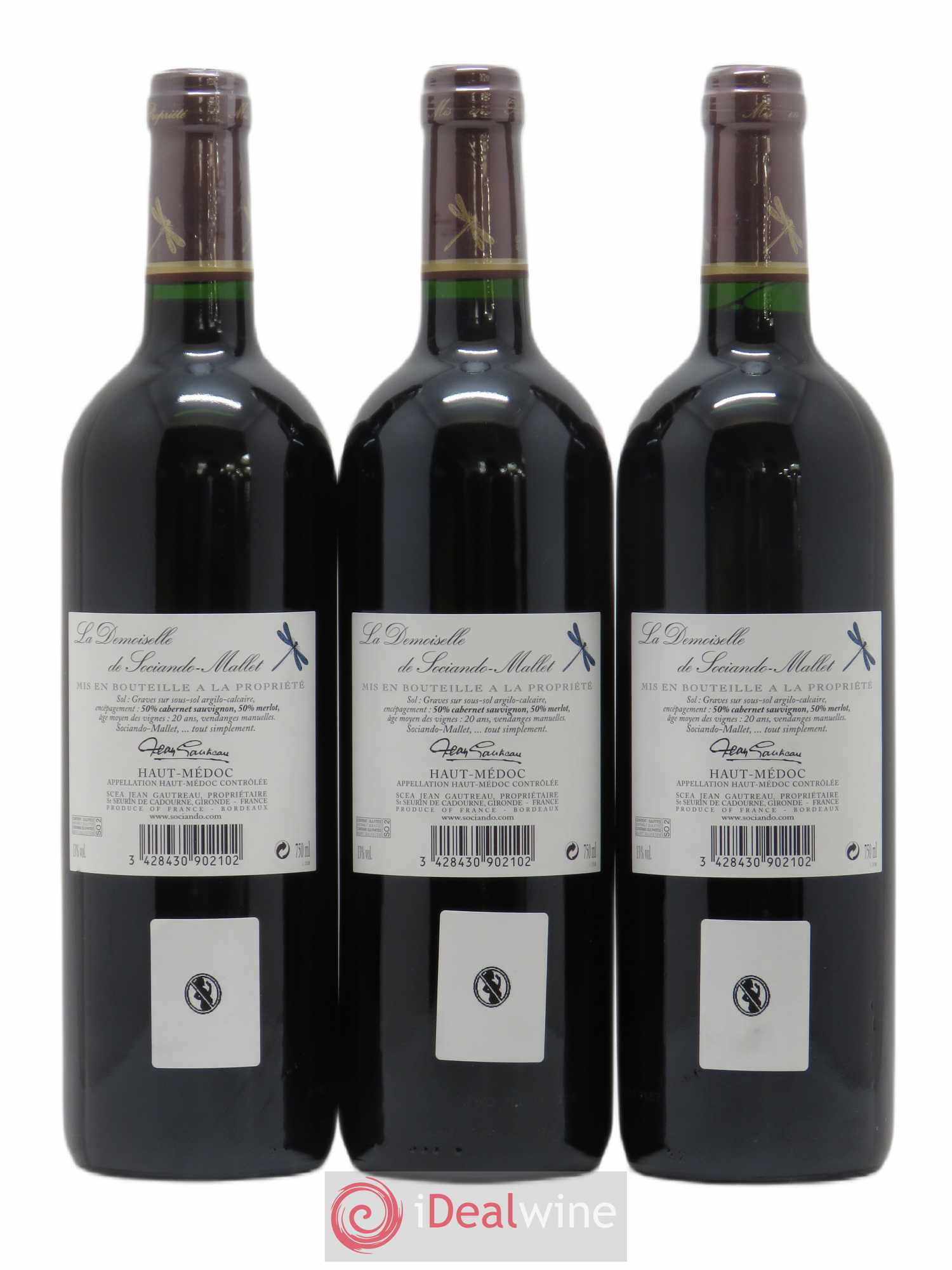 Demoiselle de Sociando Mallet Second Vin 2009 - Lot de 6 bouteilles - 2