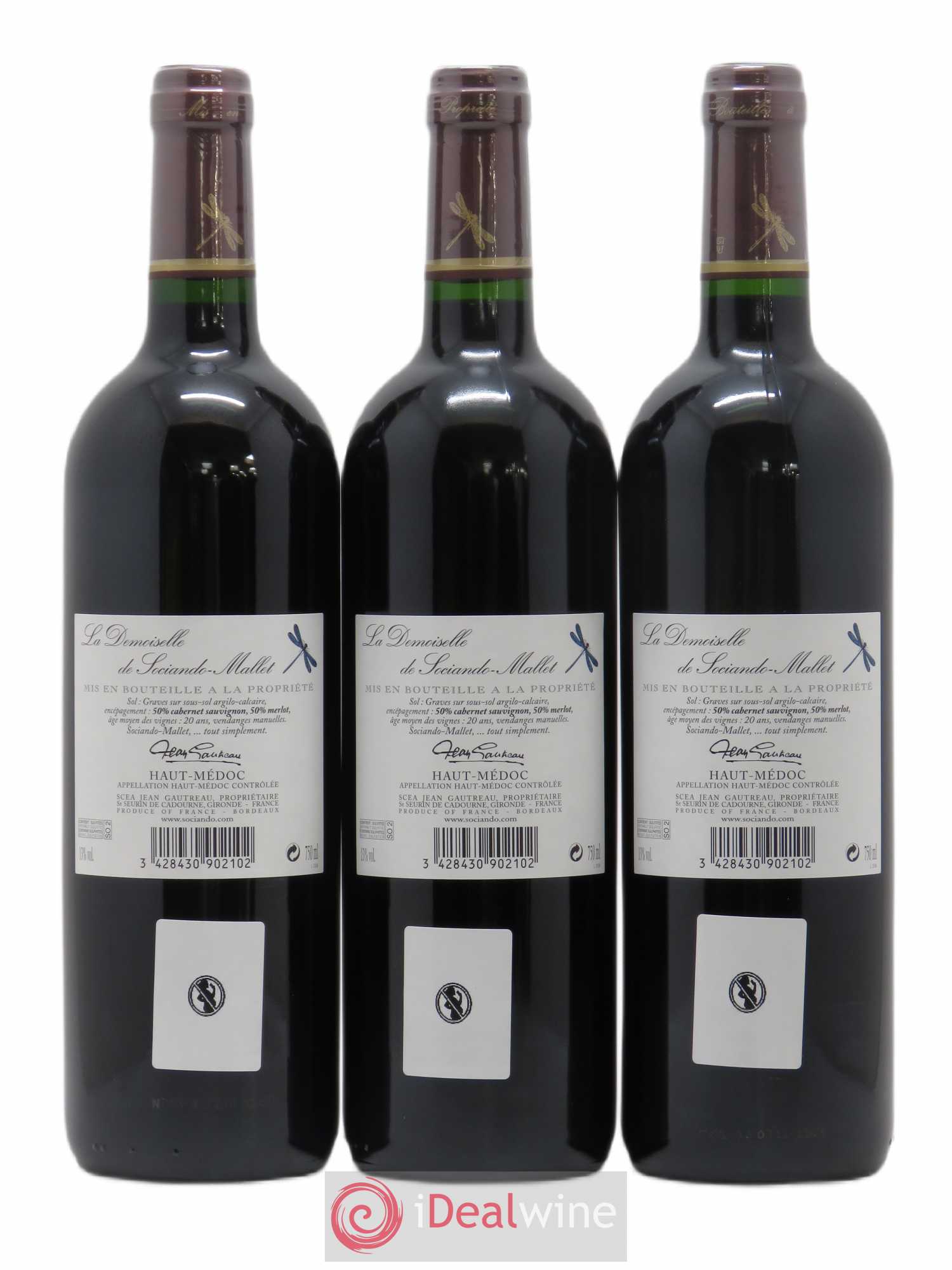 Demoiselle de Sociando Mallet Second Vin 2009 - Lot de 6 bouteilles - 4