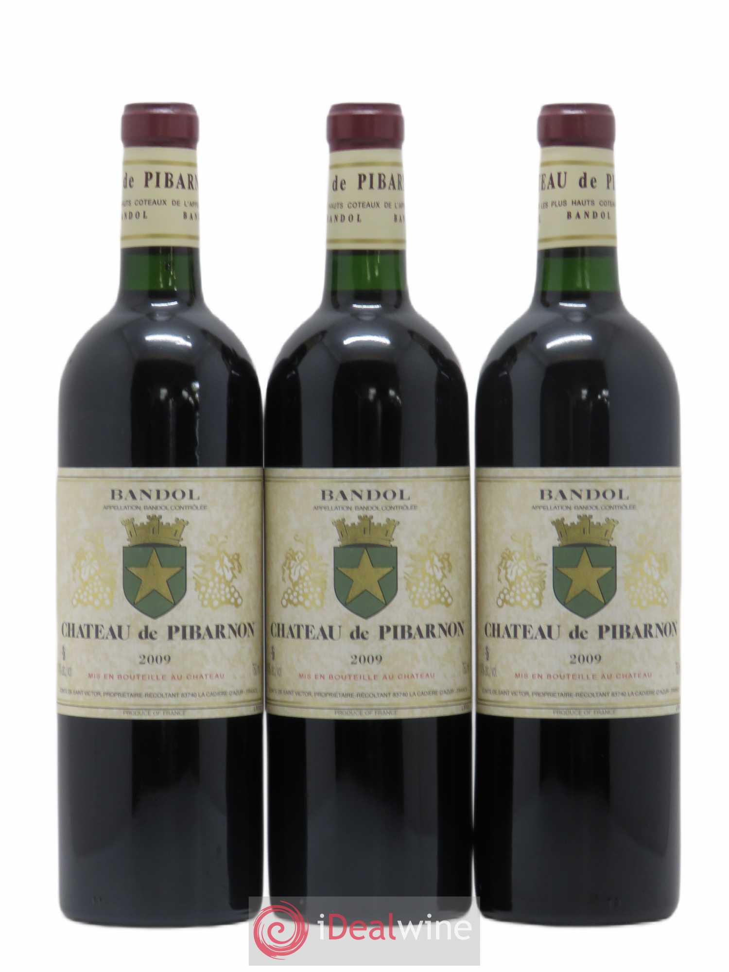 Bandol Château de Pibarnon Comte de Saint-Victor 2009 - Lot de 3 bouteilles - 0