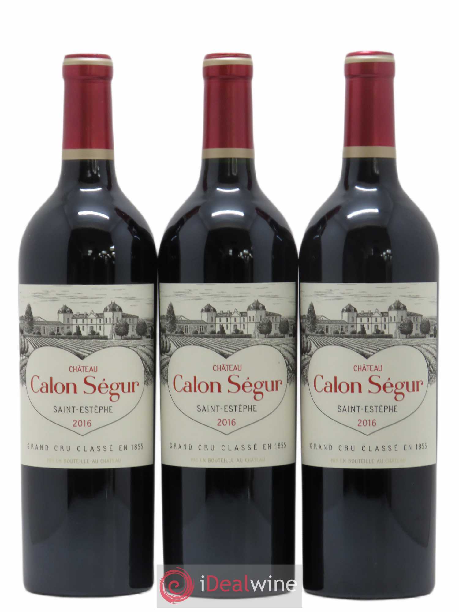 Château Calon Ségur 3ème Grand Cru Classé 2016 - Lot de 3 bouteilles - 0