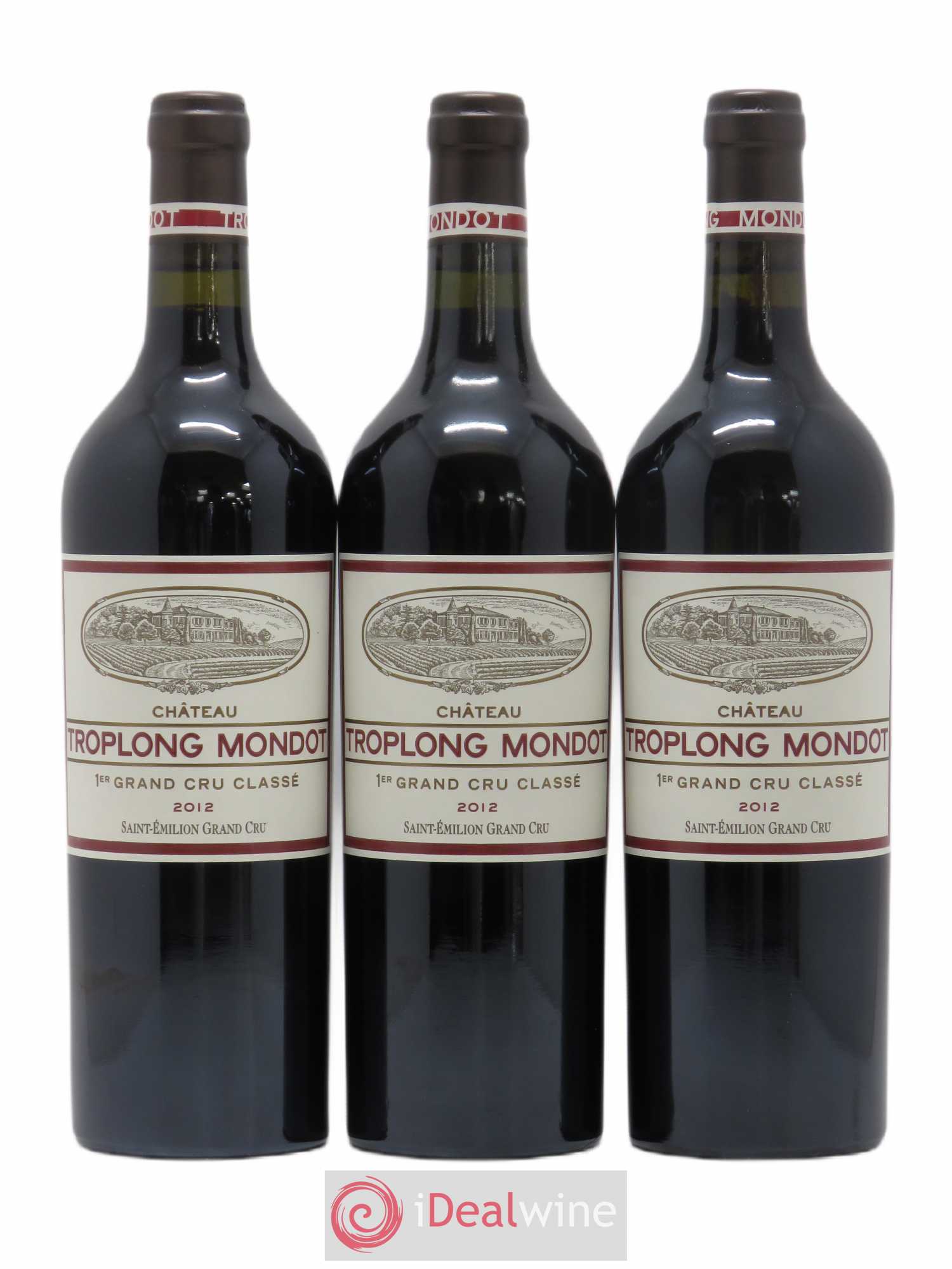 Château Troplong Mondot 1er Grand Cru Classé B 2012 - Lot de 6 bouteilles - 1