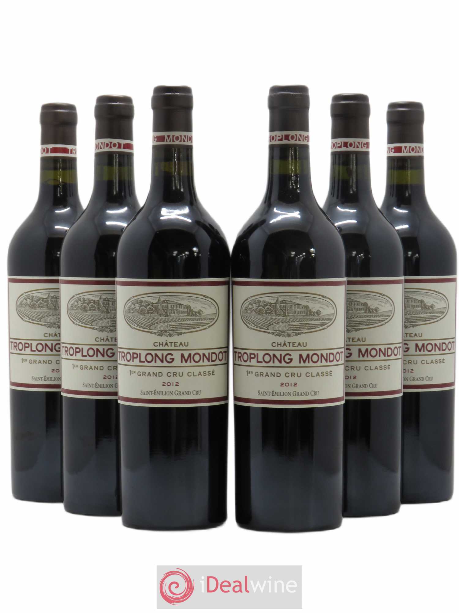 Château Troplong Mondot 1er Grand Cru Classé B 2012 - Lot de 6 bouteilles - 0
