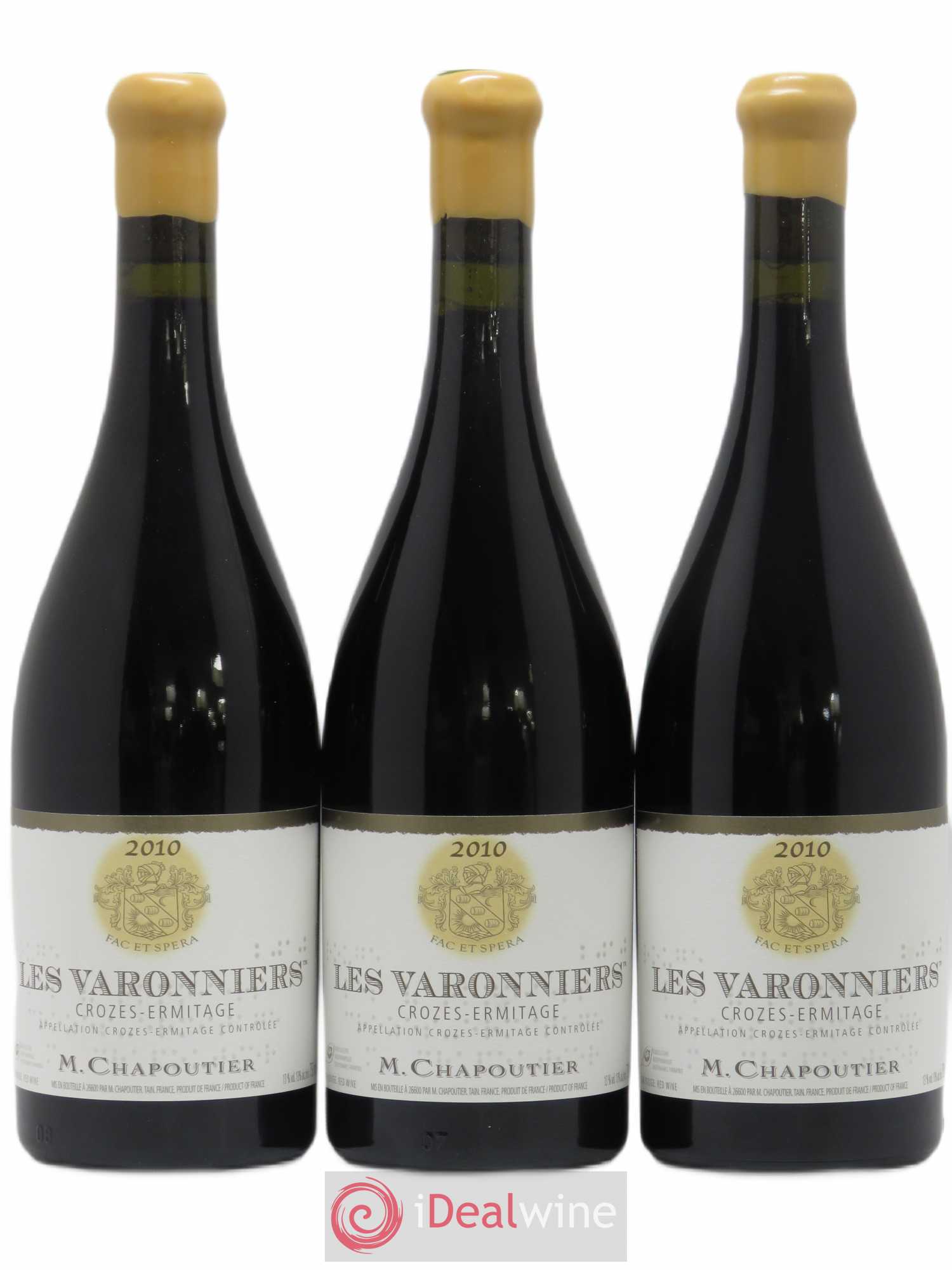 Crozes-Hermitage Les Varonniers Chapoutier 2010 - Lot de 6 bouteilles - 1