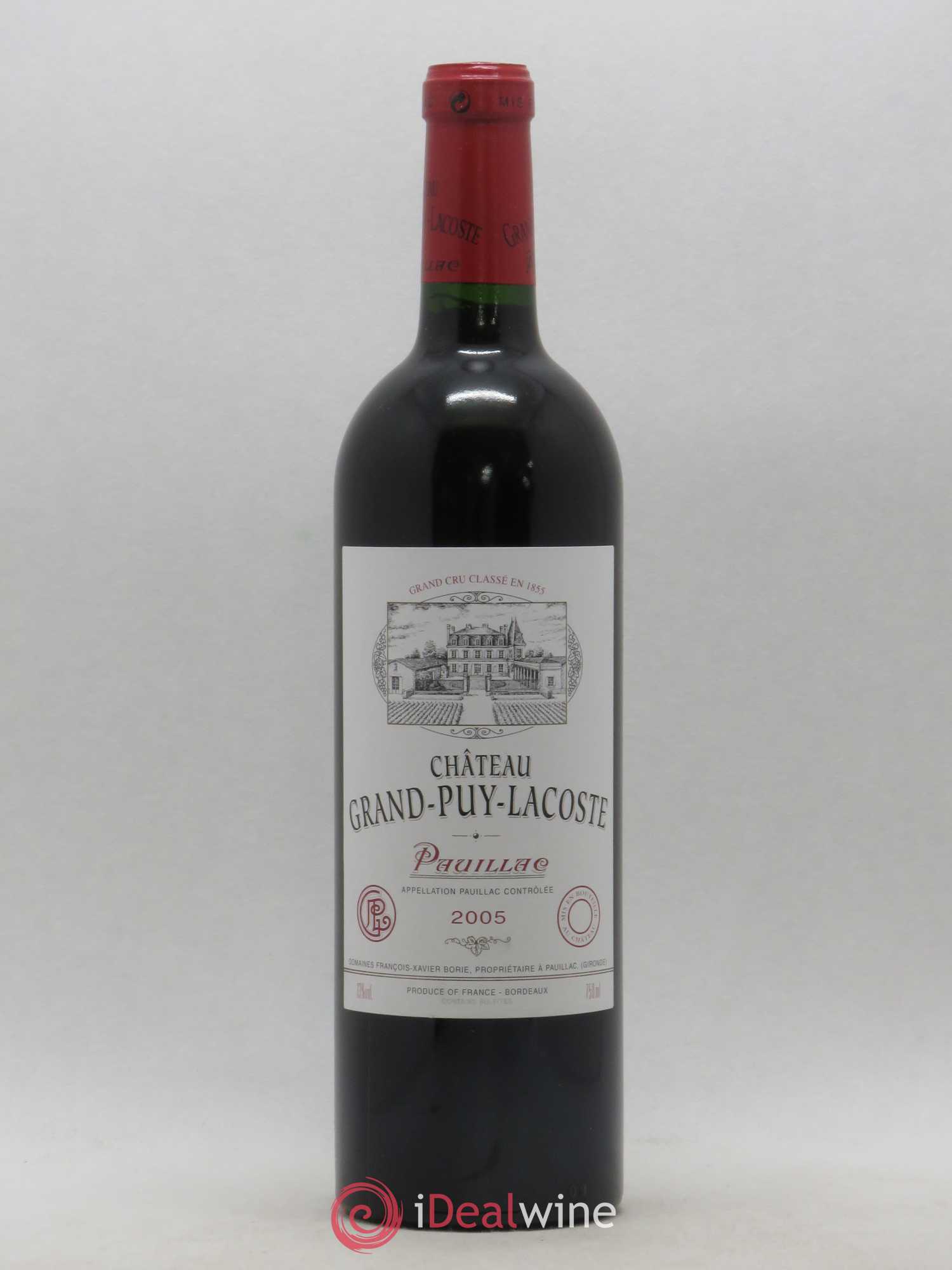 Château Grand Puy Lacoste 5ème Grand Cru Classé 2005 - Lot de 1 bouteille - 0