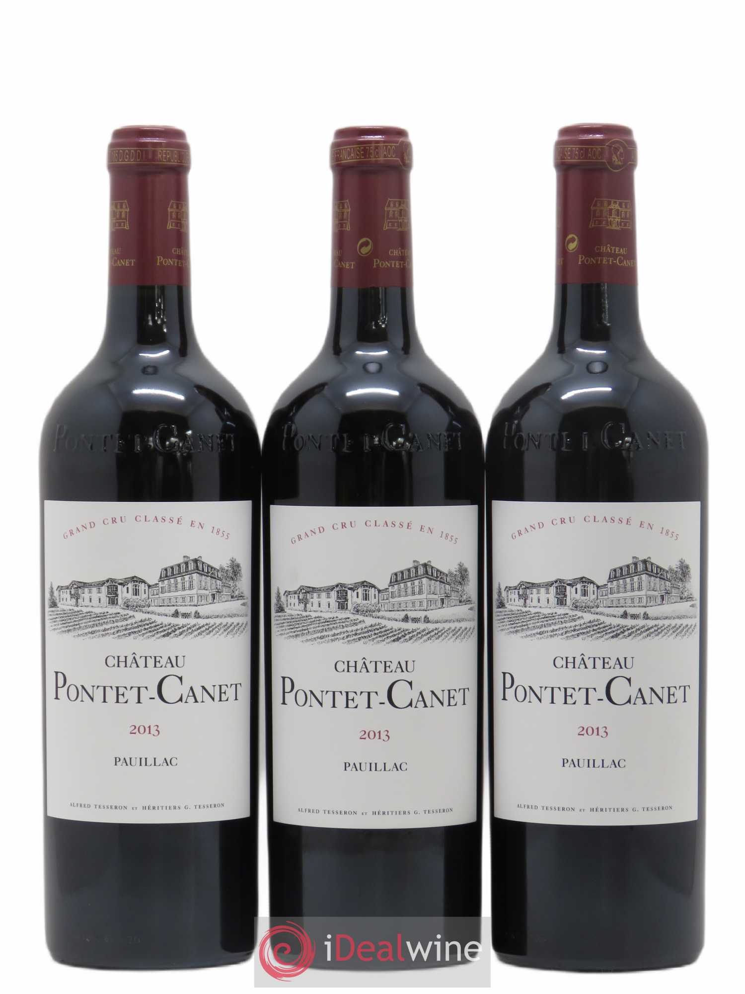 Château Pontet Canet 5ème Grand Cru Classé 2013 - Lot de 6 bouteilles - 1