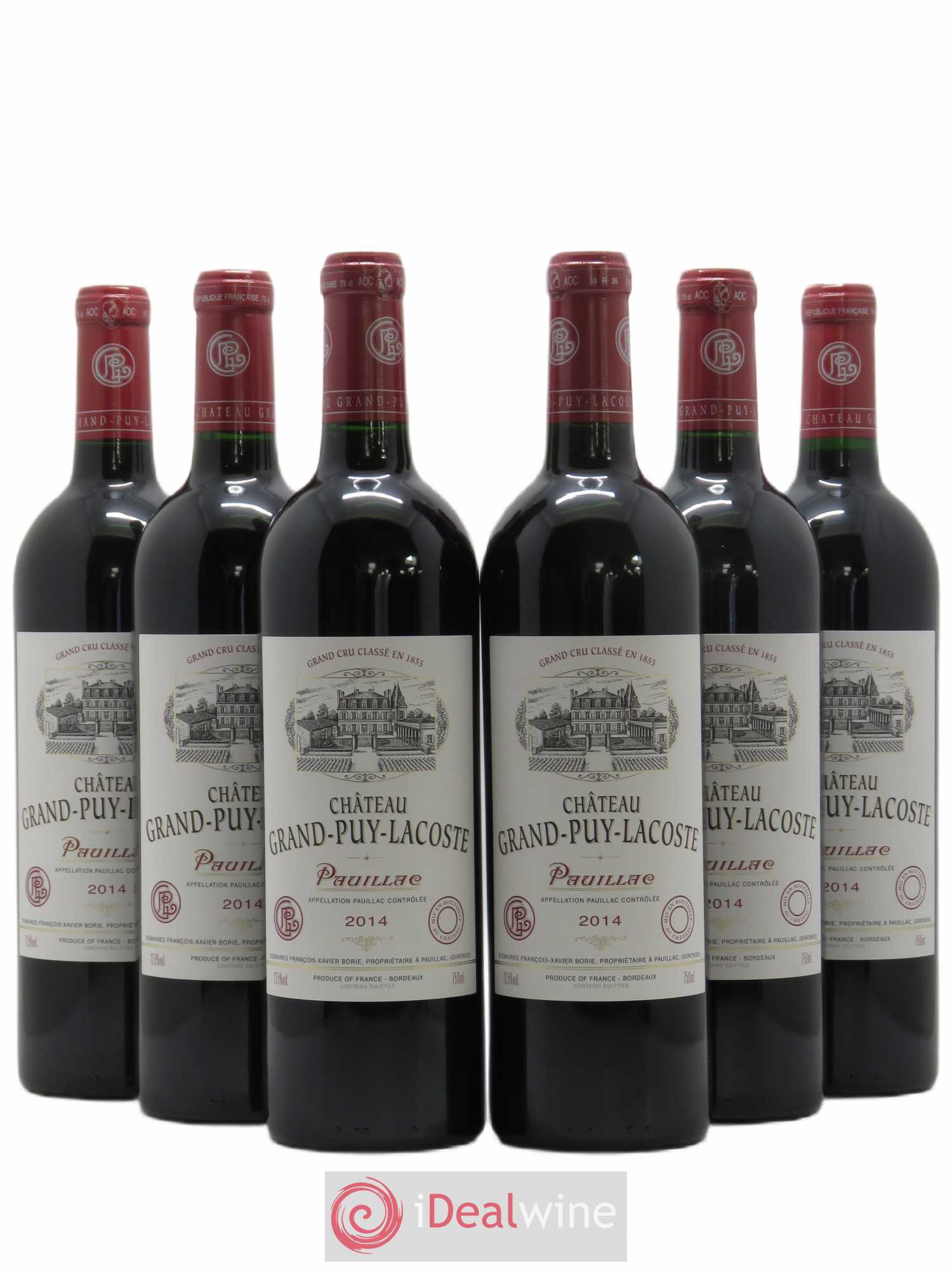 Château Grand Puy Lacoste 5ème Grand Cru Classé 2014 - Lot de 6 bouteilles - 0