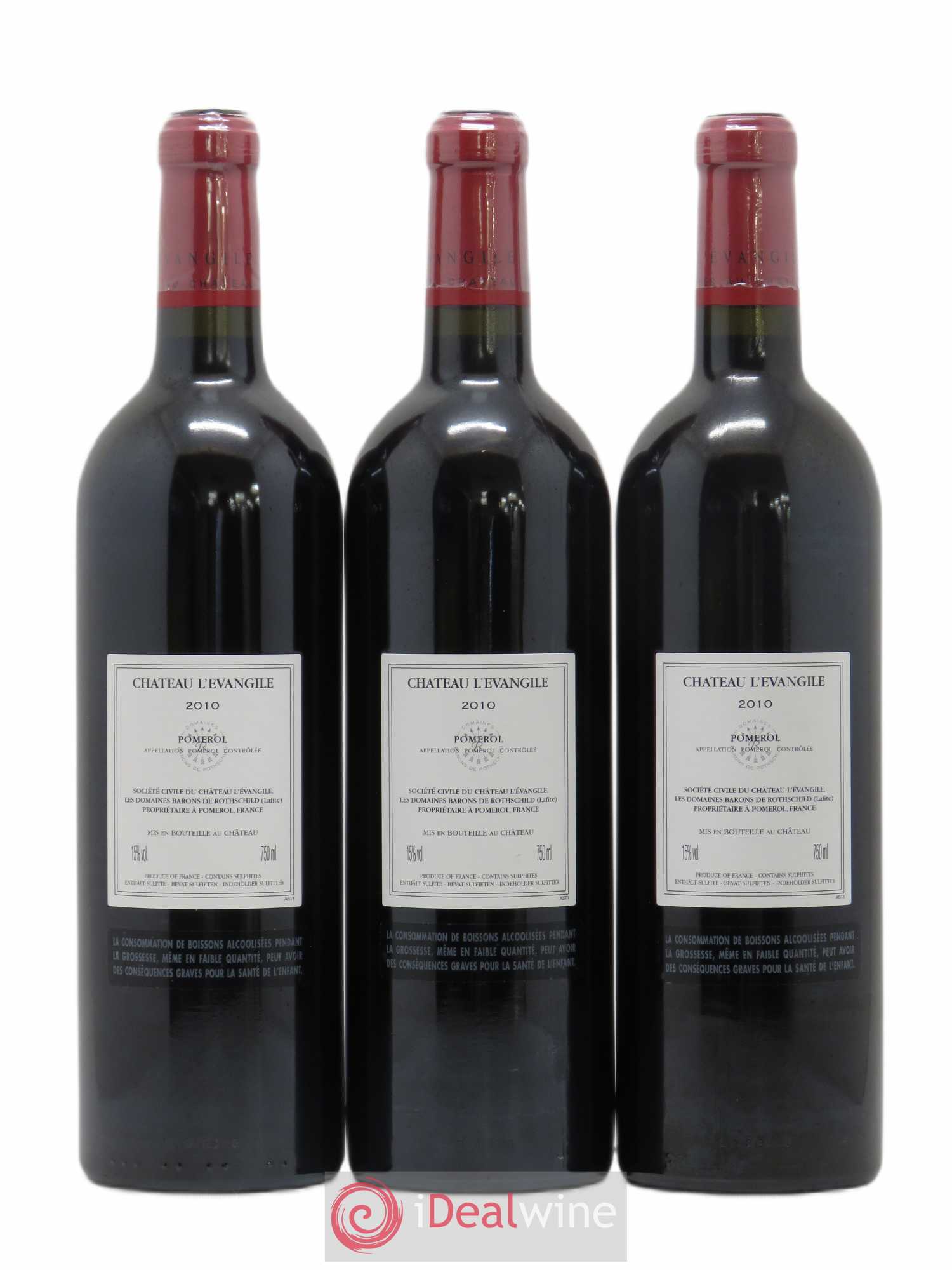 Château l' Évangile 2010 - Lot de 6 bouteilles - 2