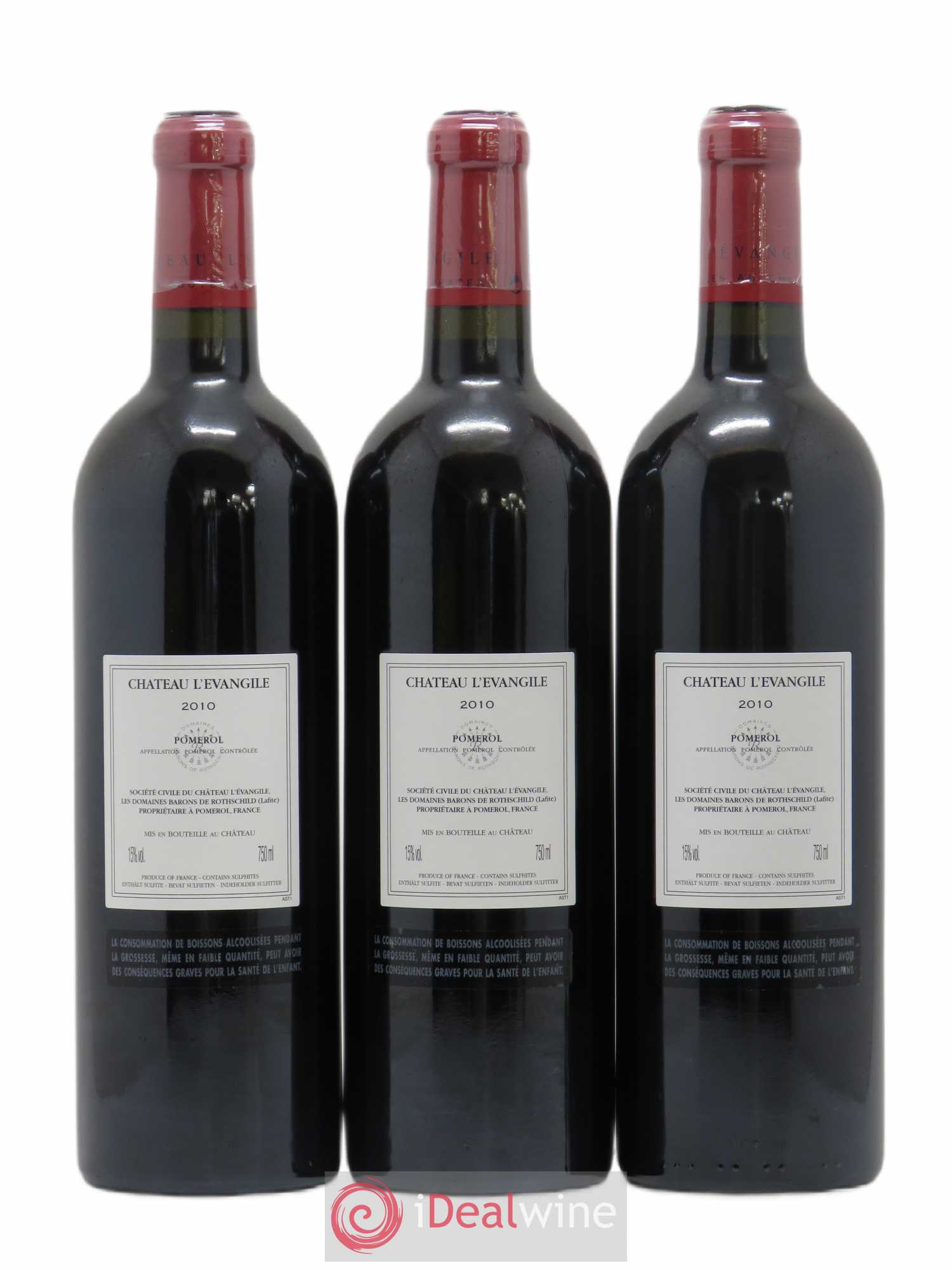 Château l' Évangile 2010 - Lot de 6 bouteilles - 4