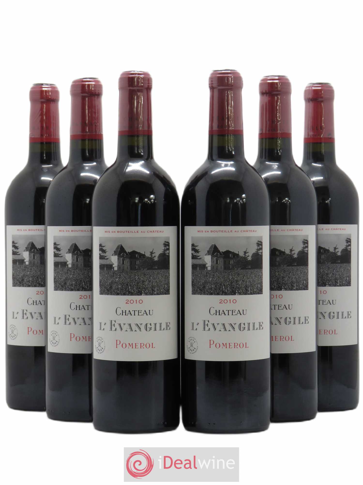 Château l' Évangile 2010 - Lot de 6 bouteilles - 0