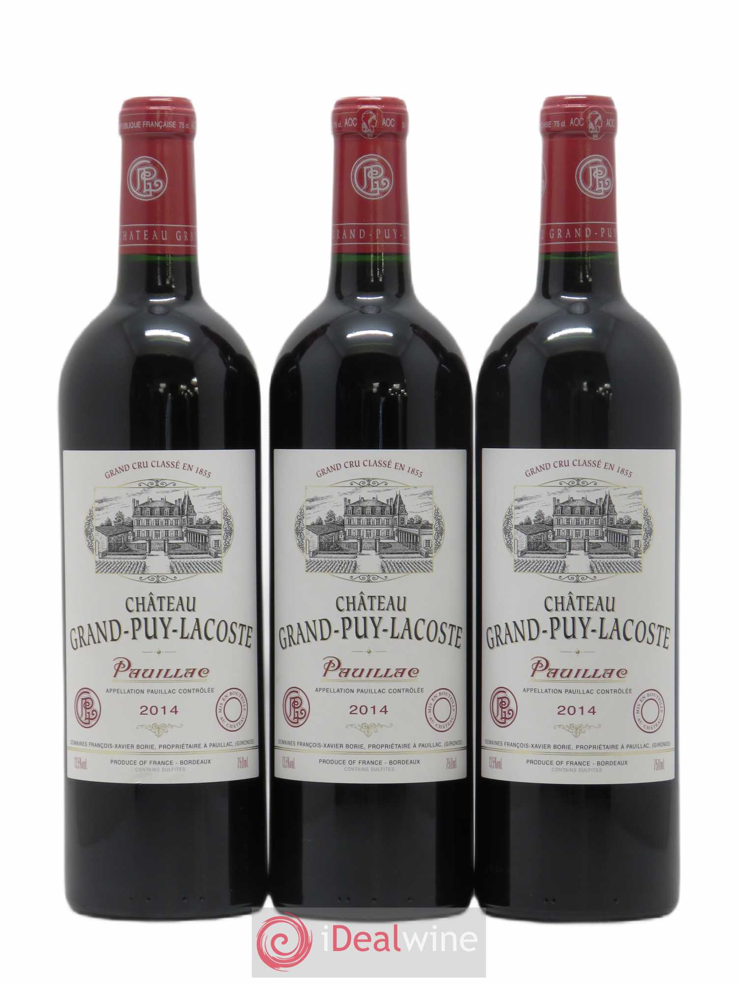 Château Grand Puy Lacoste 5ème Grand Cru Classé 2014 - Lot de 6 bouteilles - 1