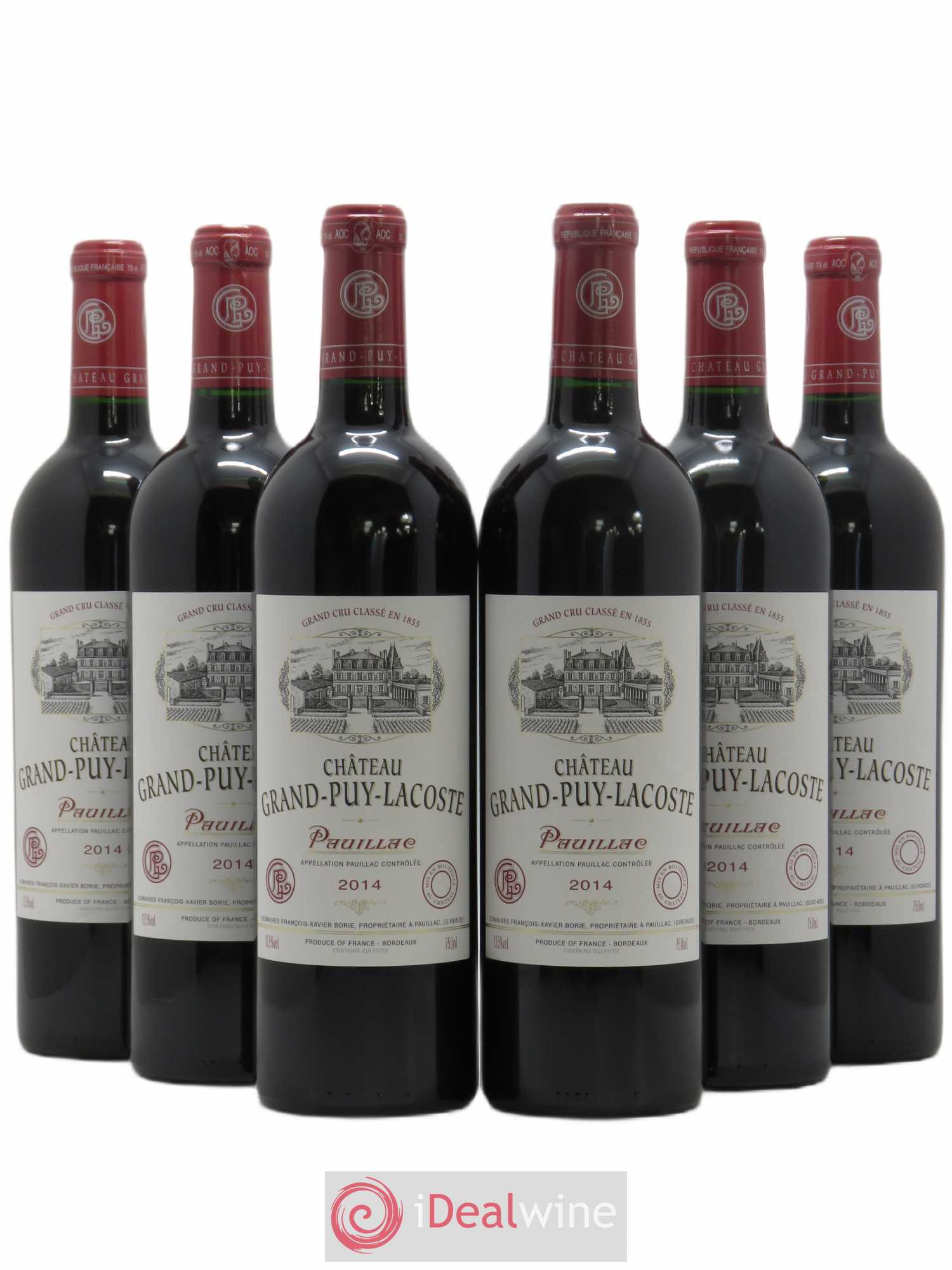 Château Grand Puy Lacoste 5ème Grand Cru Classé 2014 - Lot de 6 bouteilles - 0