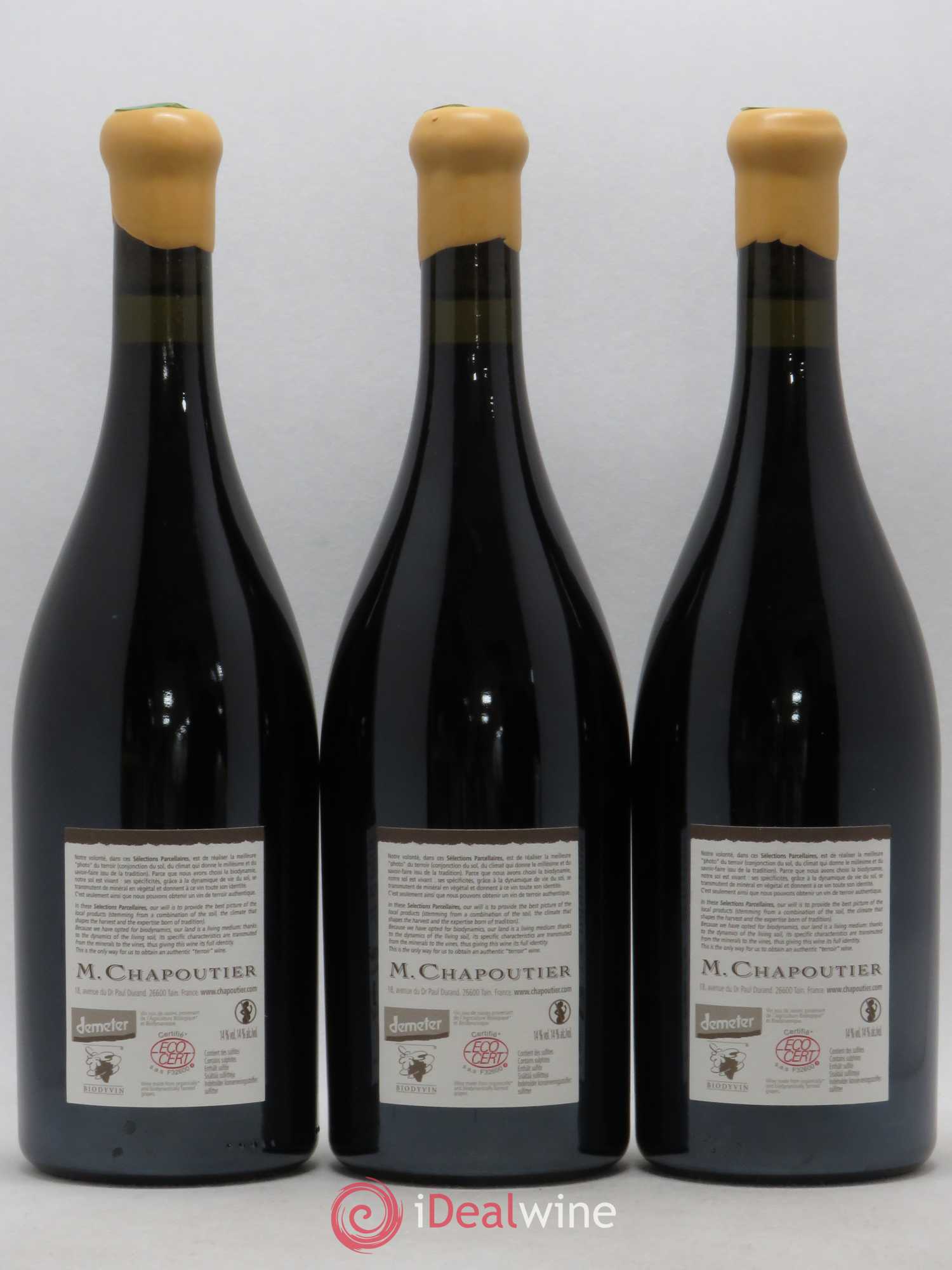 Hermitage Ermitage Le Pavillon Chapoutier 2007 - Lot de 3 bouteilles - 1
