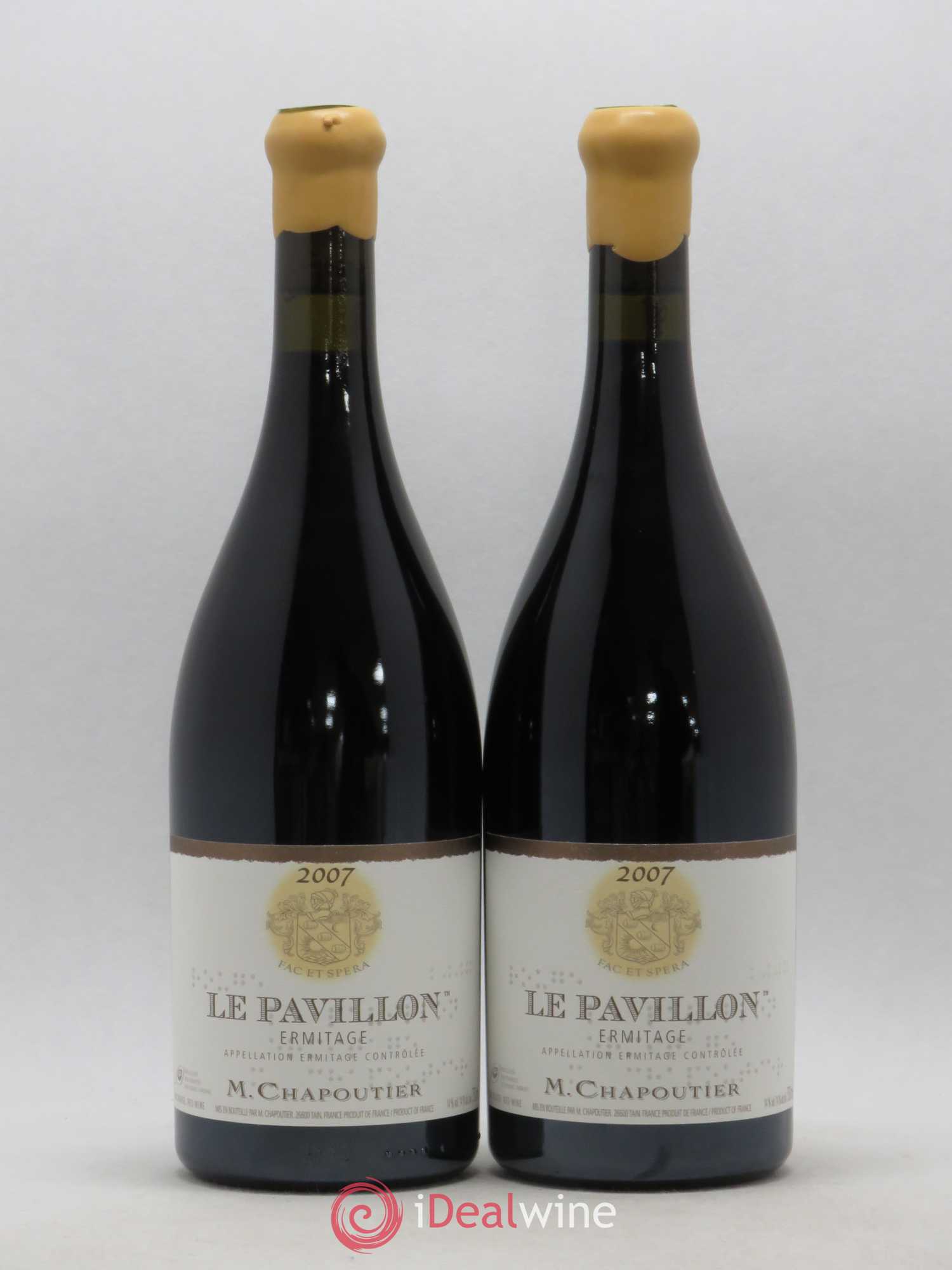 Hermitage Ermitage Le Pavillon Chapoutier 2007 - Lot de 2 bouteilles - 0