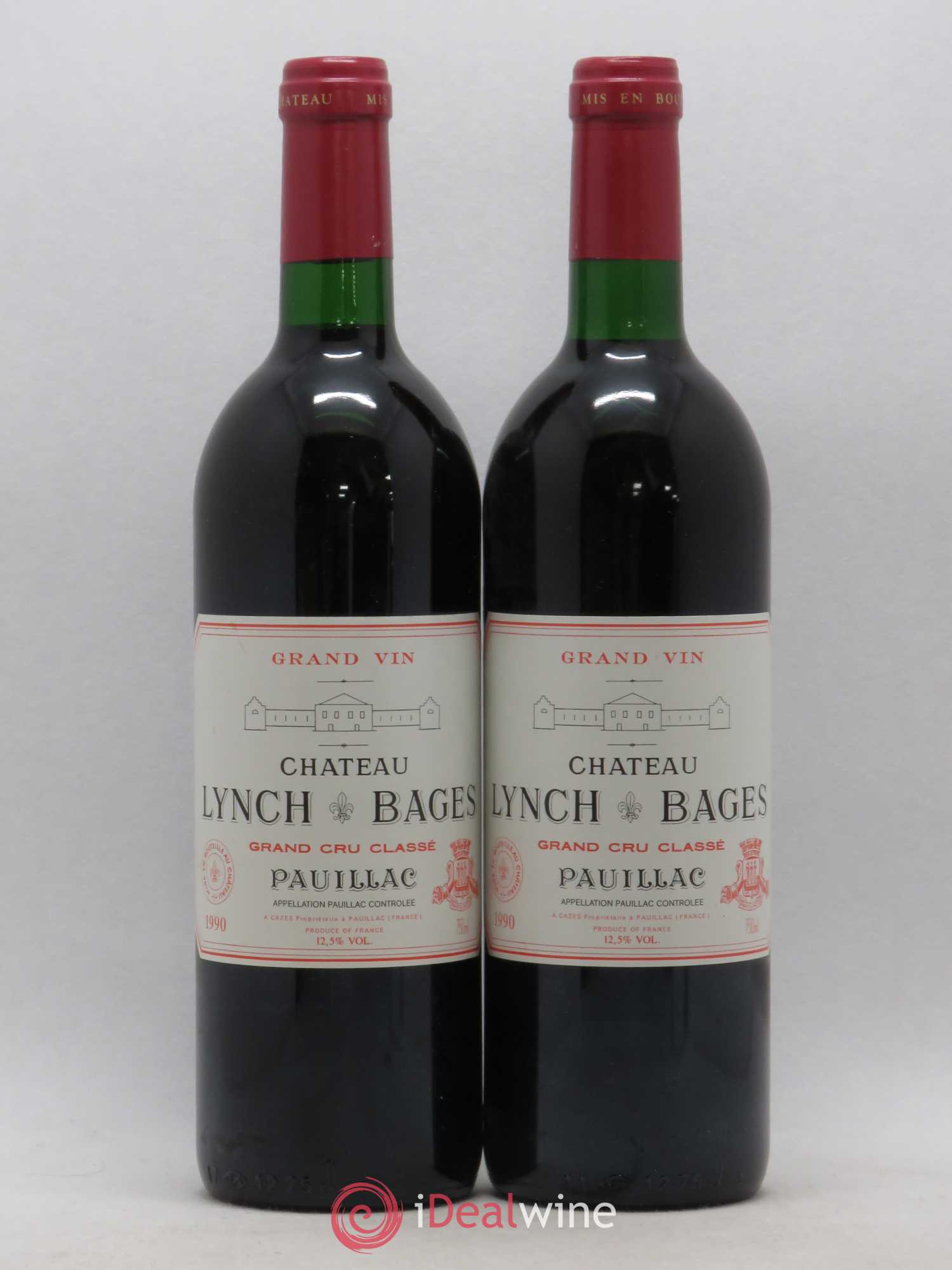 Château Lynch Bages 5ème Grand Cru Classé 1990 - Lot de 2 bouteilles - 0