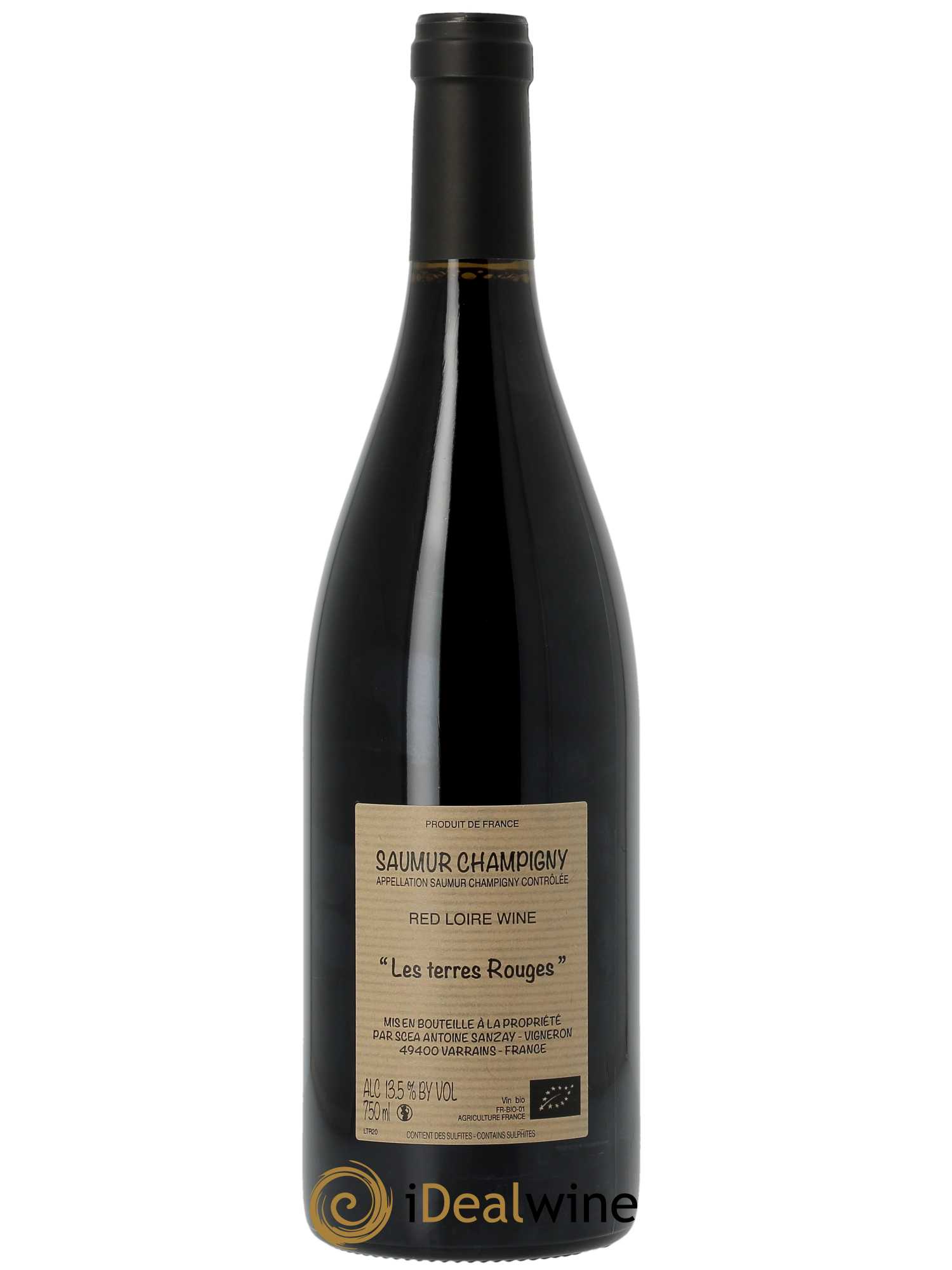 Saumur-Champigny Les Terres Rouges Antoine Sanzay 2020 - Lot of 1 bottle - 1