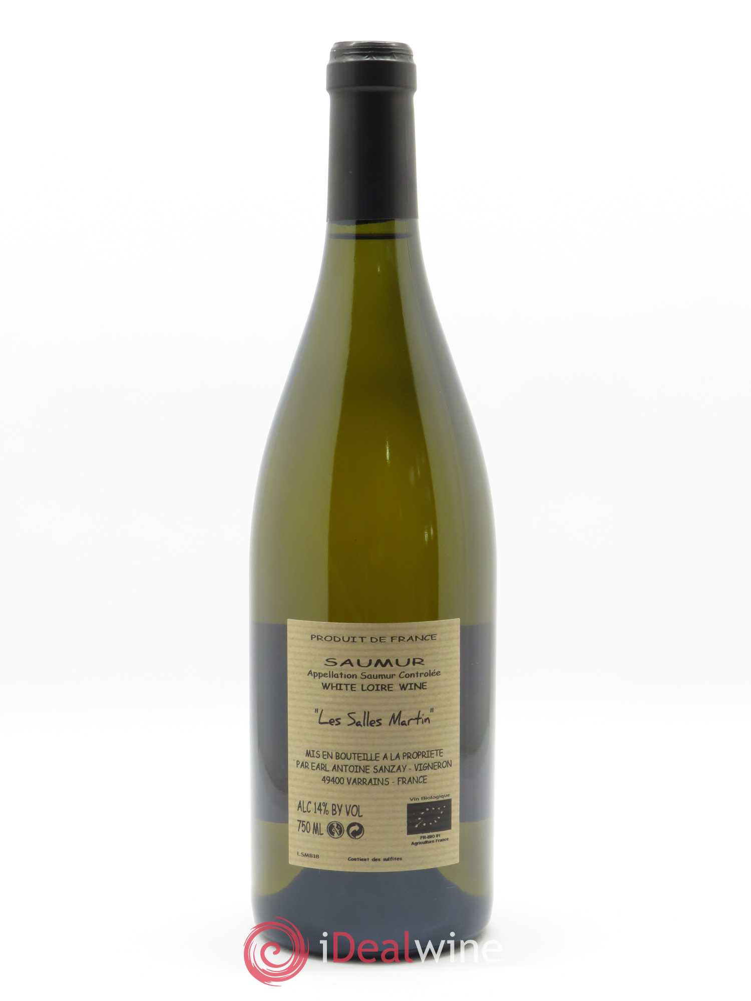 Saumur Les Salles Martin Antoine Sanzay 2018 - Lot de 1 bouteille - 1