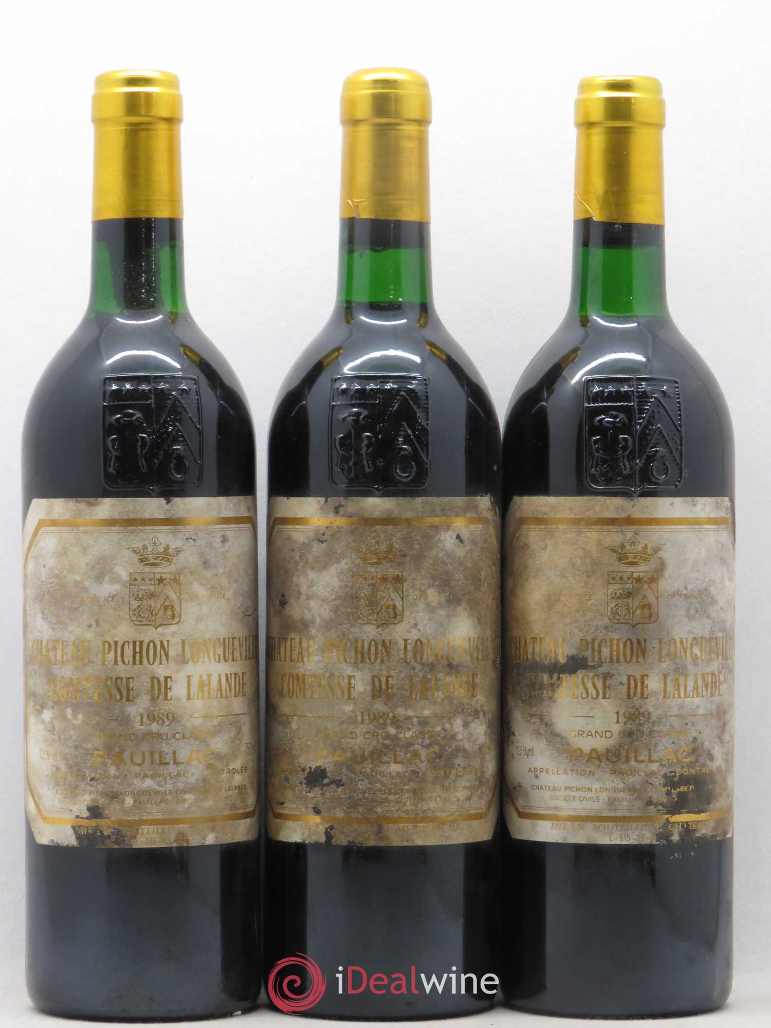 Château Pichon Longueville Comtesse de Lalande 2ème Grand Cru Classé 1989 - Lot de 6 bouteilles - 3