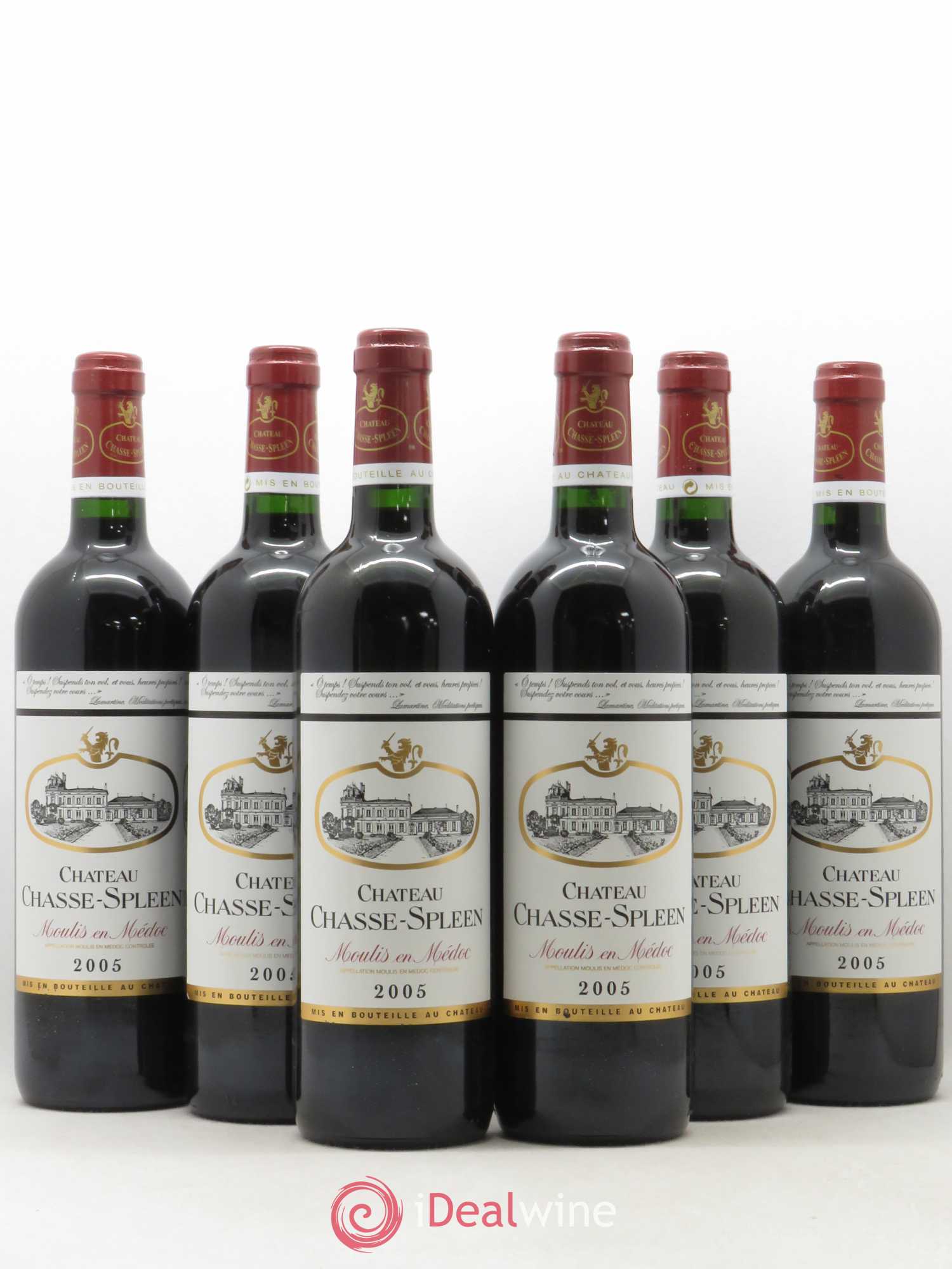 Château Chasse Spleen 2005 - Lot de 6 bouteilles - 0